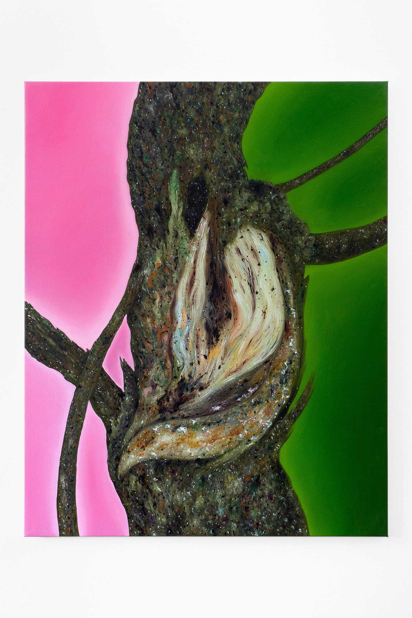 "The Unsingable Pain", 2022, oil on canvas, 24x30 inches