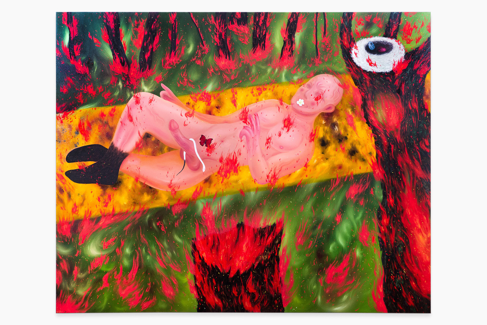 "Don’t Dream It’s Over (Prisoners of War)", 2022, oil on canvas, 48x60 inches