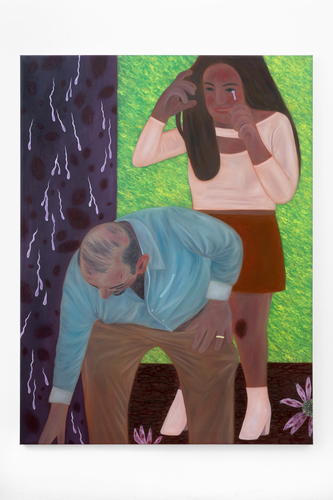 "How Can You Give My Heart Back", 2022, oil on canvas, 30x40 inches