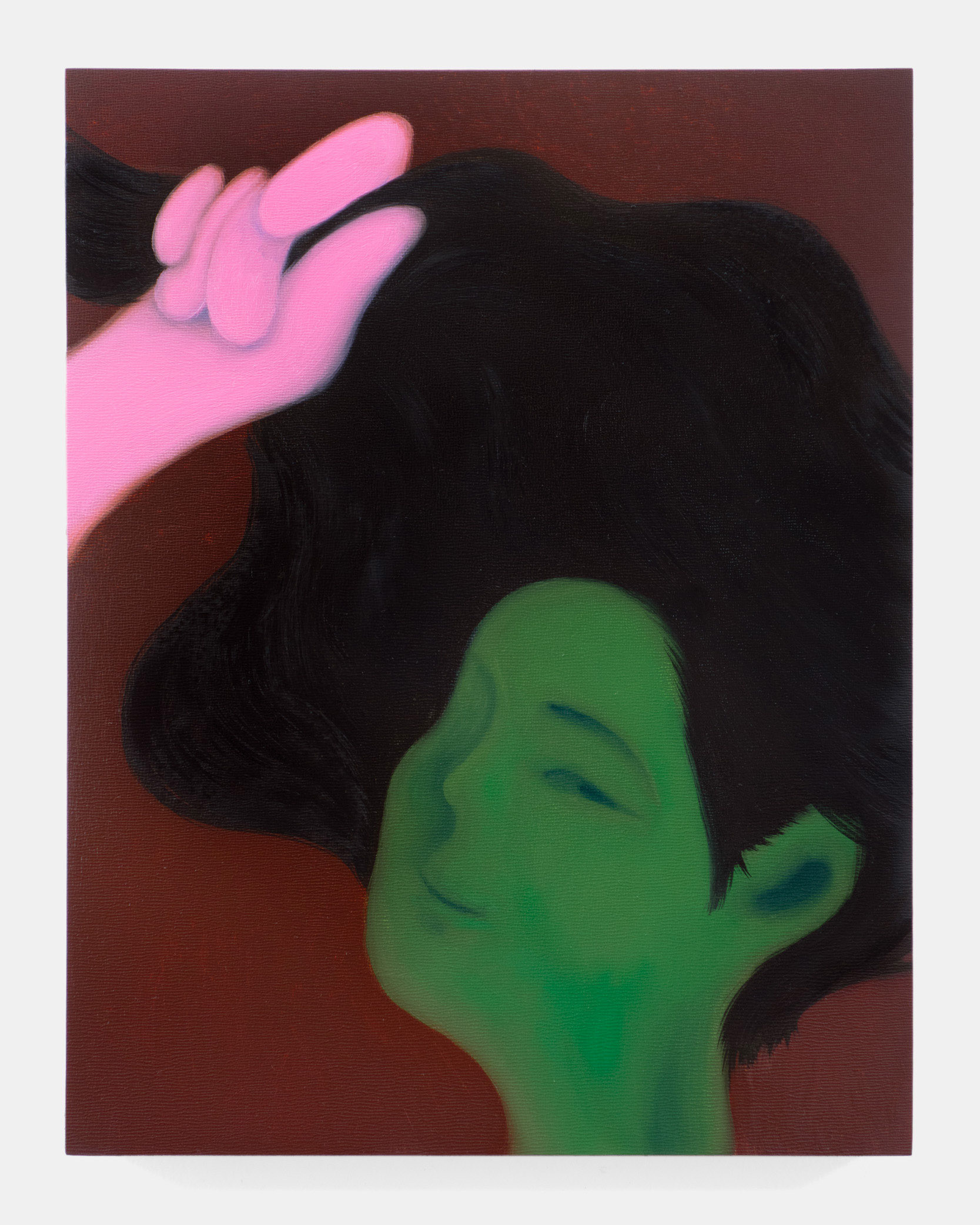 "The Fantasy of Identity", 2025, oil on wood panel, 14x11 inches