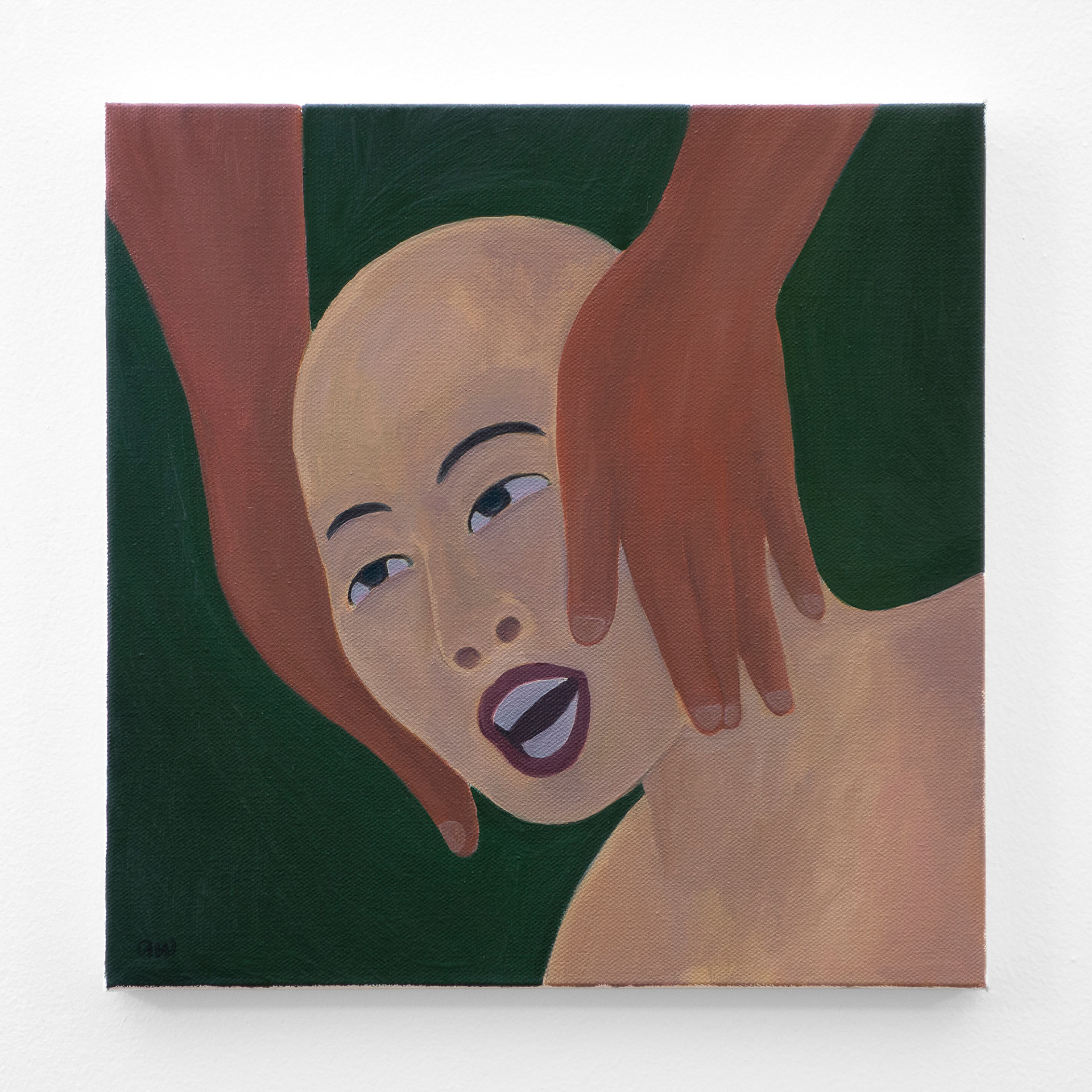 "War Without Tears", 2019, oil on canvas, 12x12 inches
