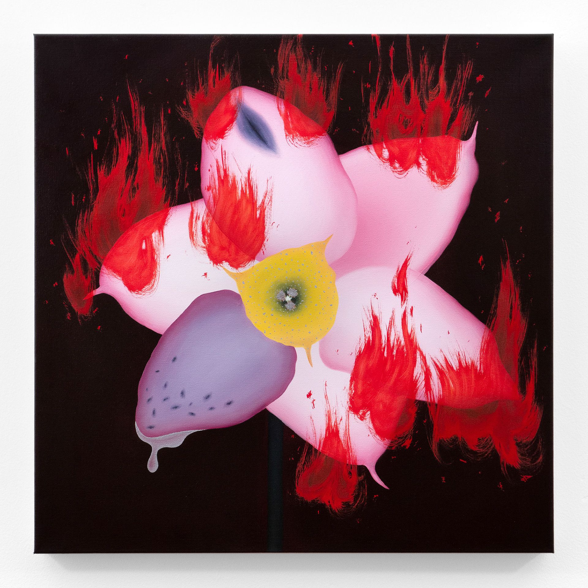"The Conflict of Faith", 2022, oil on canvas, 24x24 inches