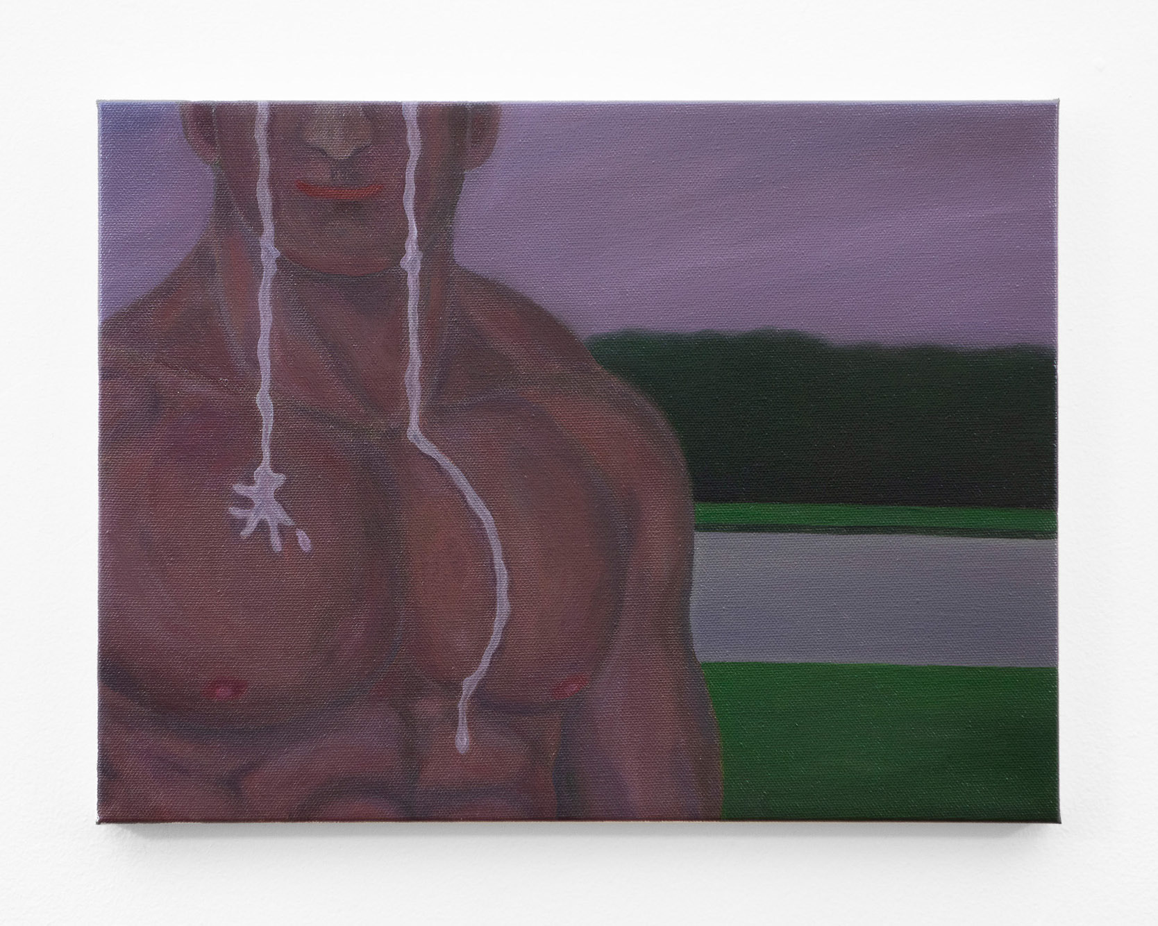 "You Think You're a Man", 2021, oil on canvas, 12x16 inches