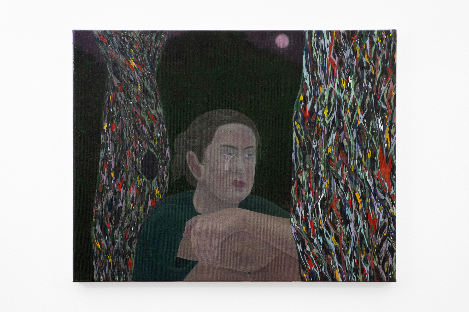 "Don't Trap Me in Your Mind", 2021, oil on canvas, 14x18 inches