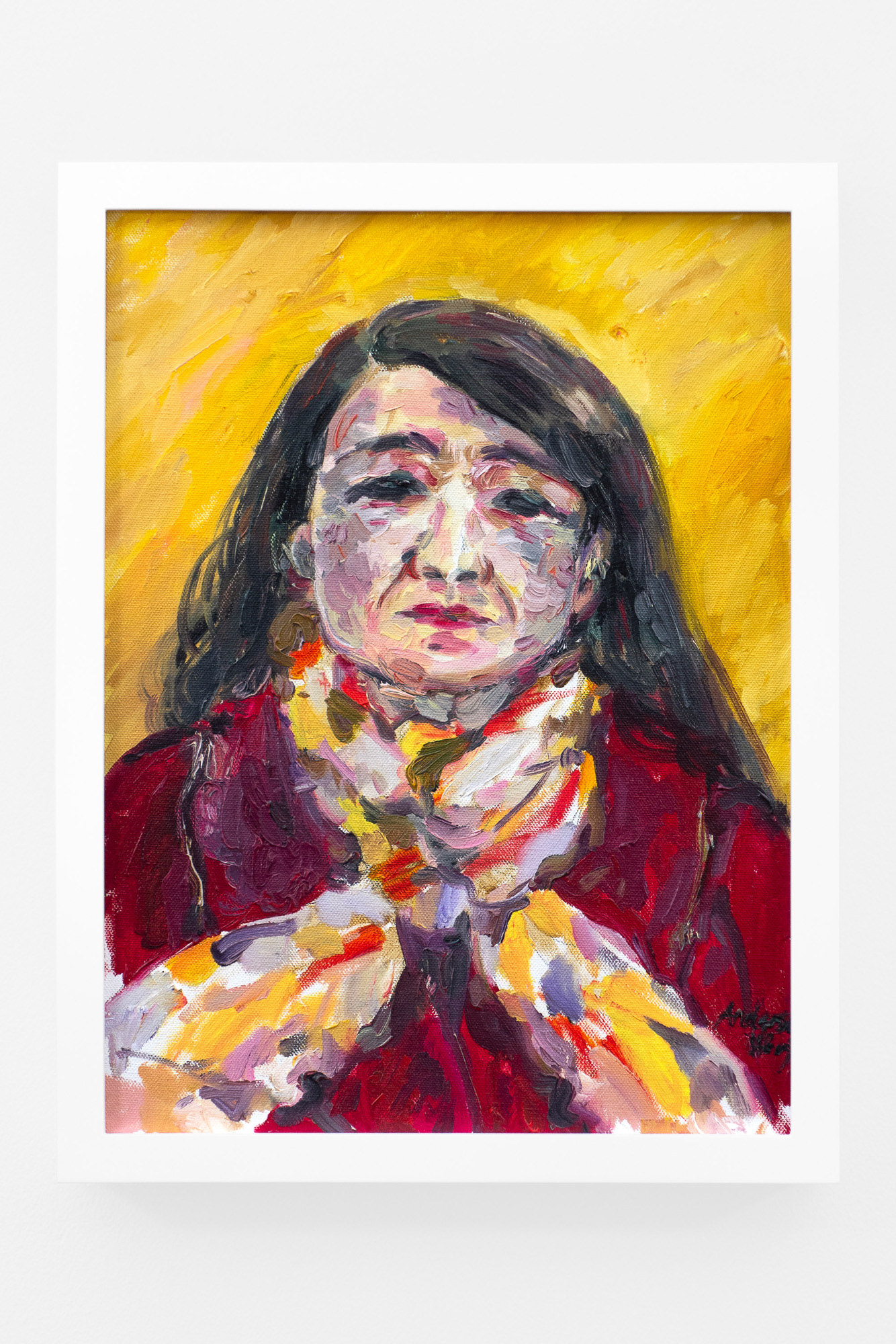 "Red", 2018, oil on canvas, 12x16 inches