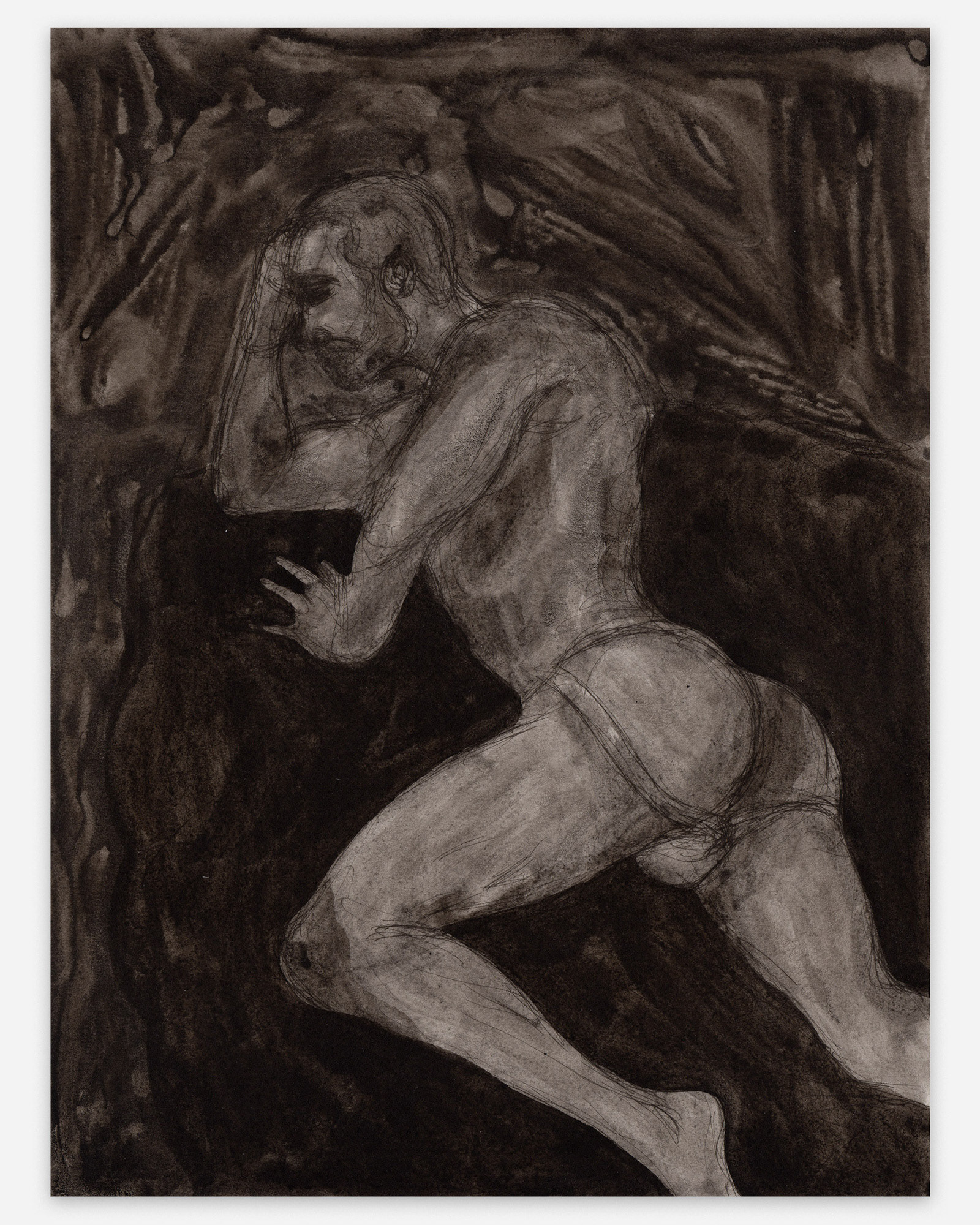 "Steve", 2020, ink on paper, 12x9 inches
