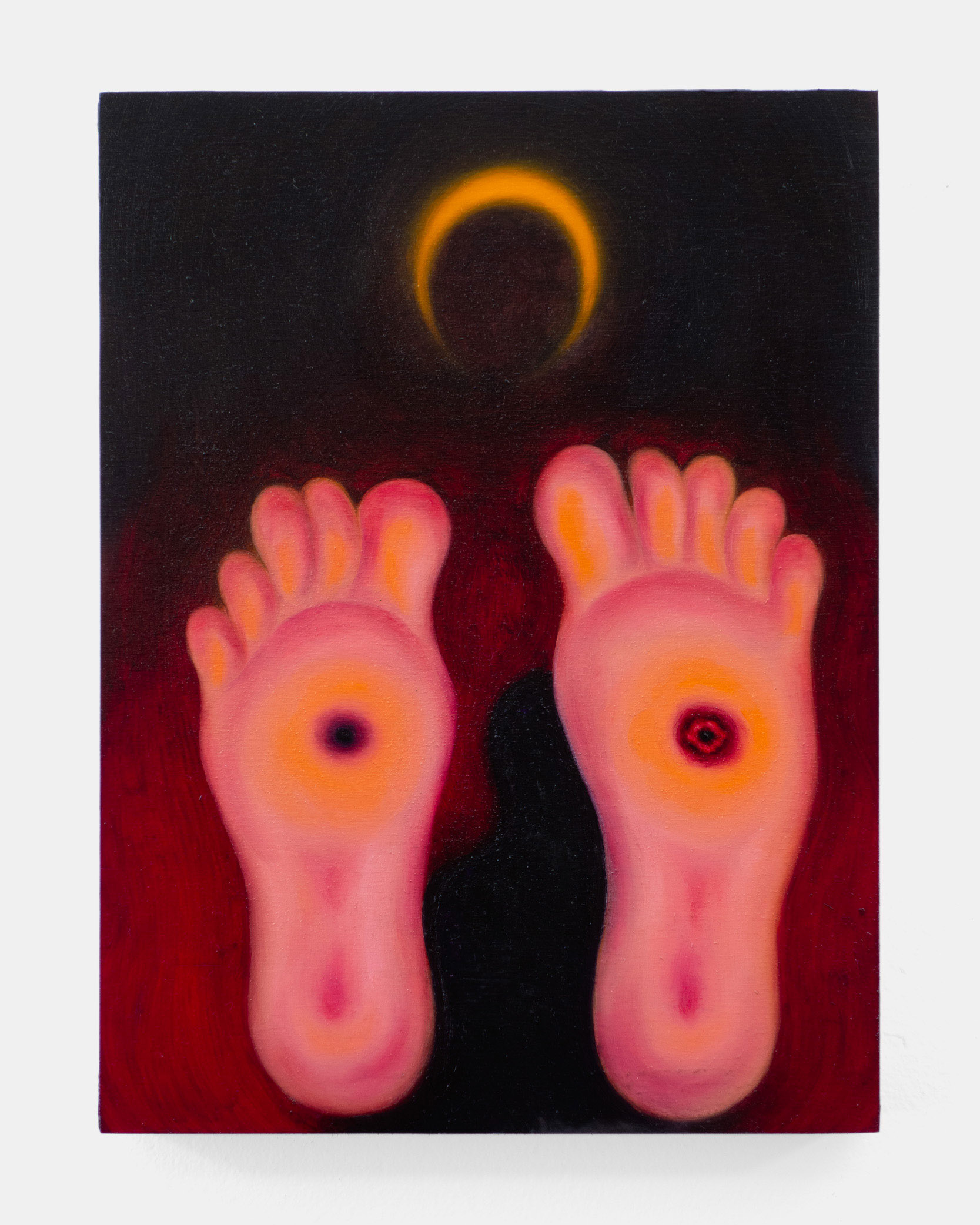 "The Slave Frees Himself", 2025, oil on wood panel, 12x9 inches