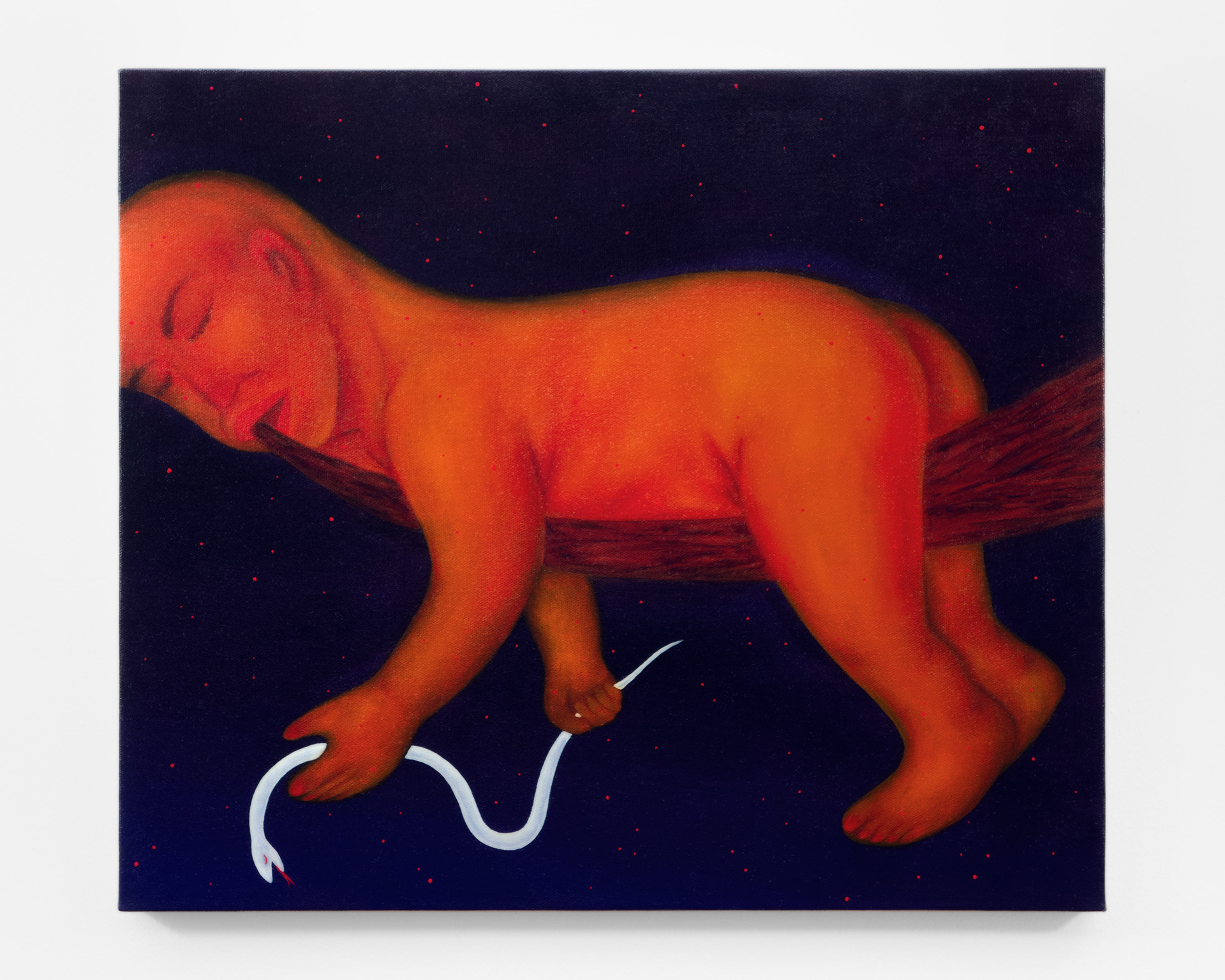 "Tell Me Your Dreams", 2023, oil on linen, 18x21 inches