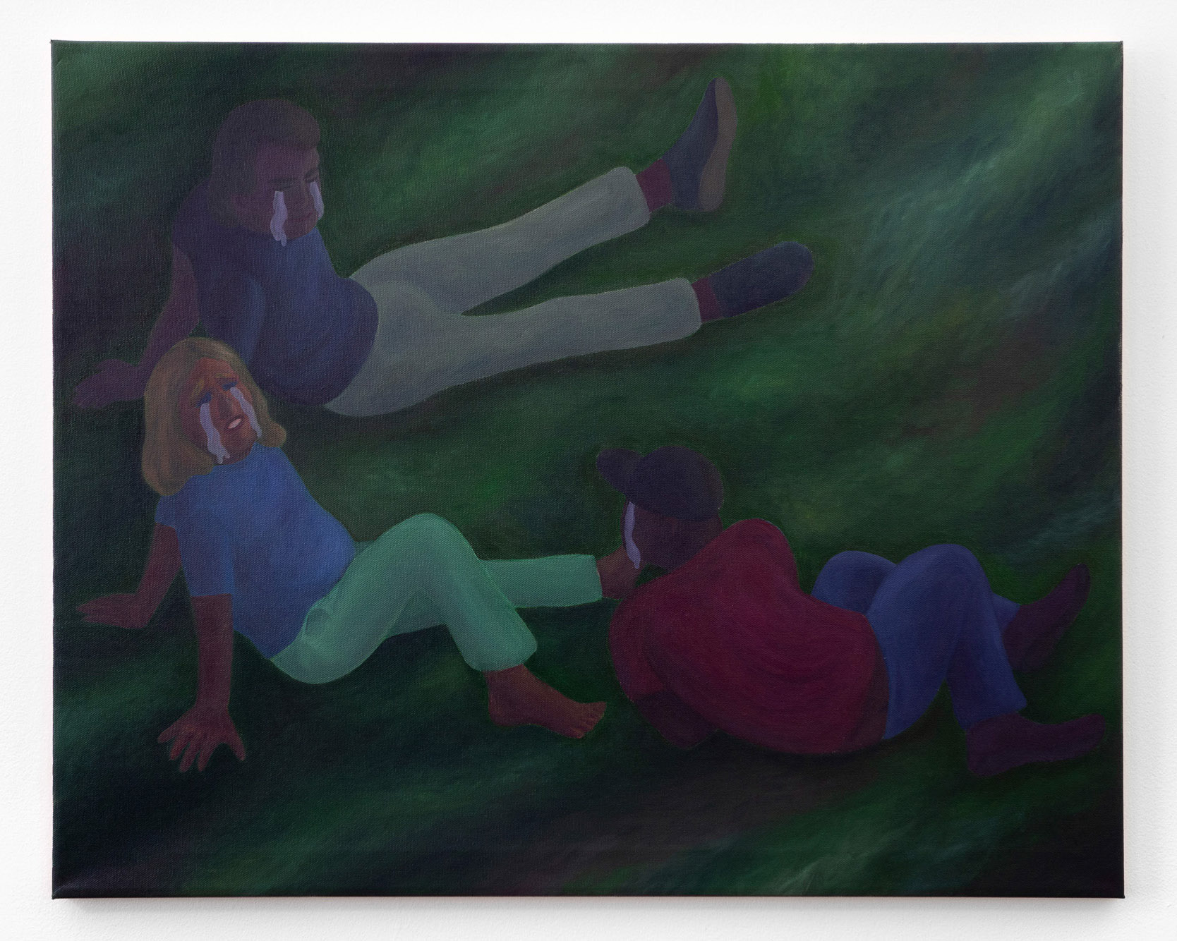 "We Cry Together", 2021, oil on canvas, 24x30 inches