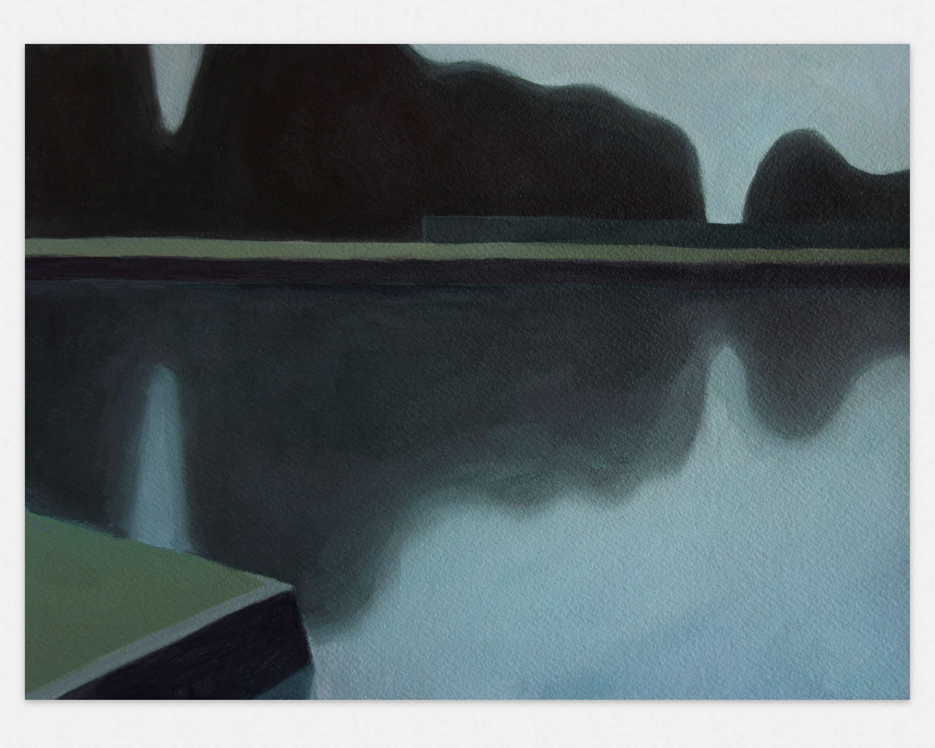 "Lost Time", 2020, acrylic on paper, 9x12 inches
