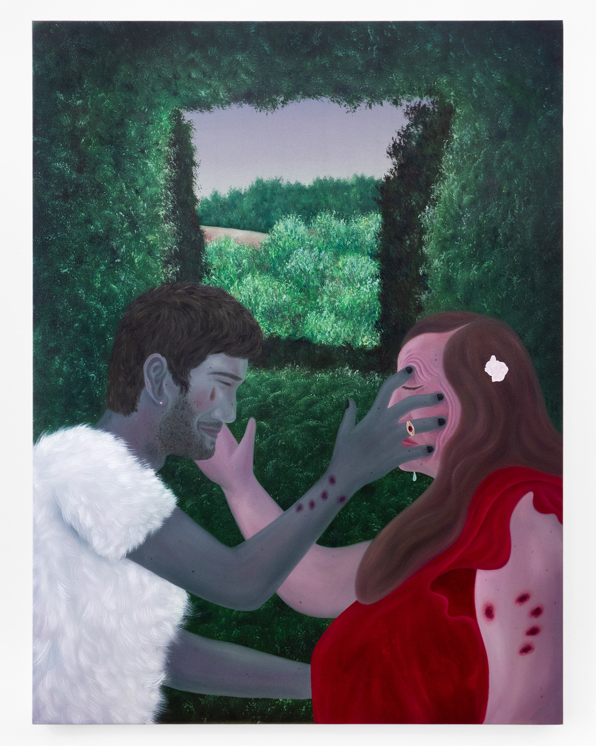 "Your Baby Doesn't Love You Anymore", 2022, oil on canvas, 48x36 inches