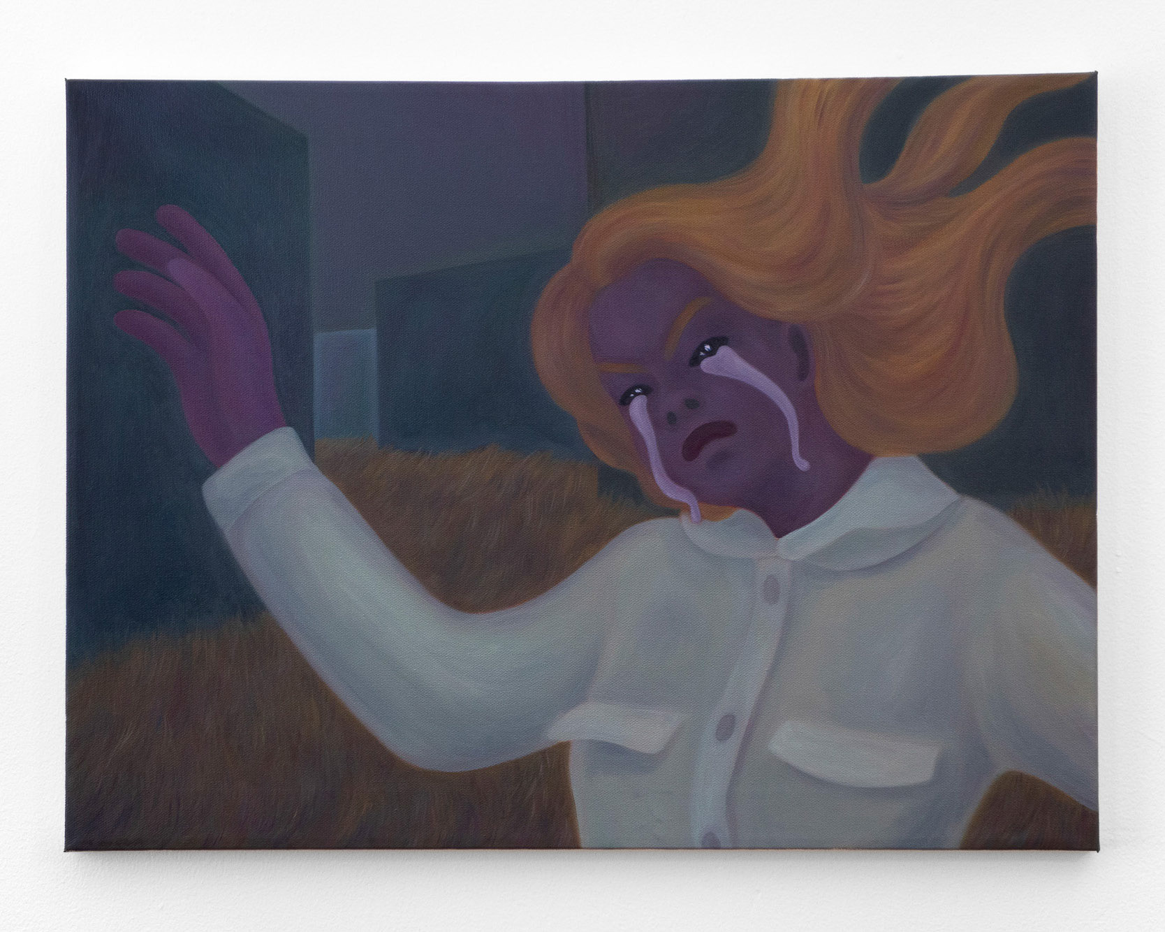 "Why Do You Hurt Me", 2021, oil on canvas, 18x24 inches