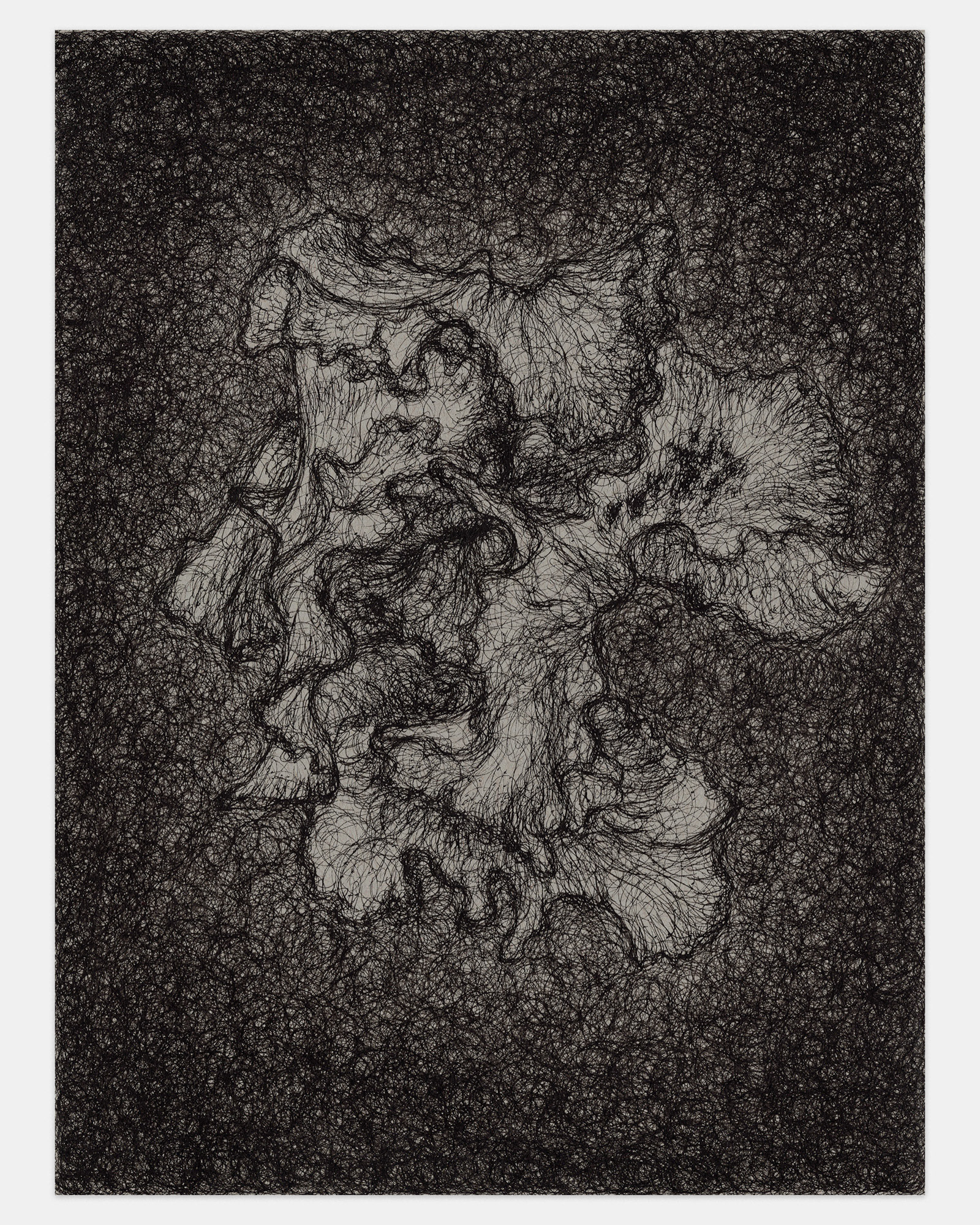 "I Can't Remember My First Lie", 2022, ink on paper, 12x9 inches