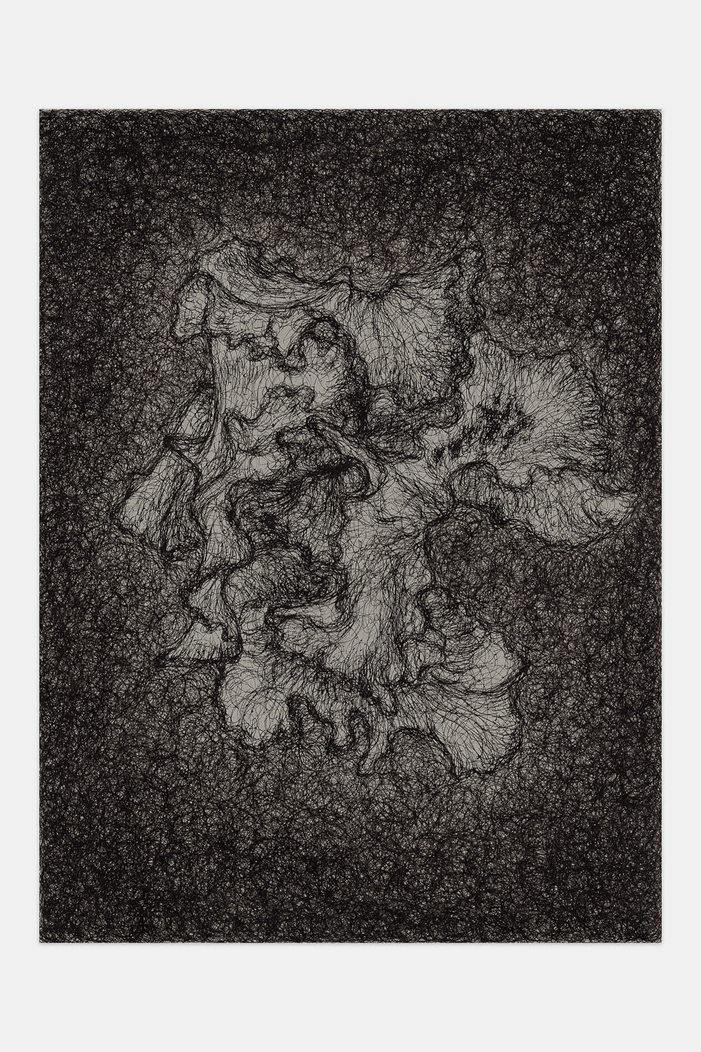 "I Can't Remember My First Lie", 2022, ink on paper, 9x12 inches