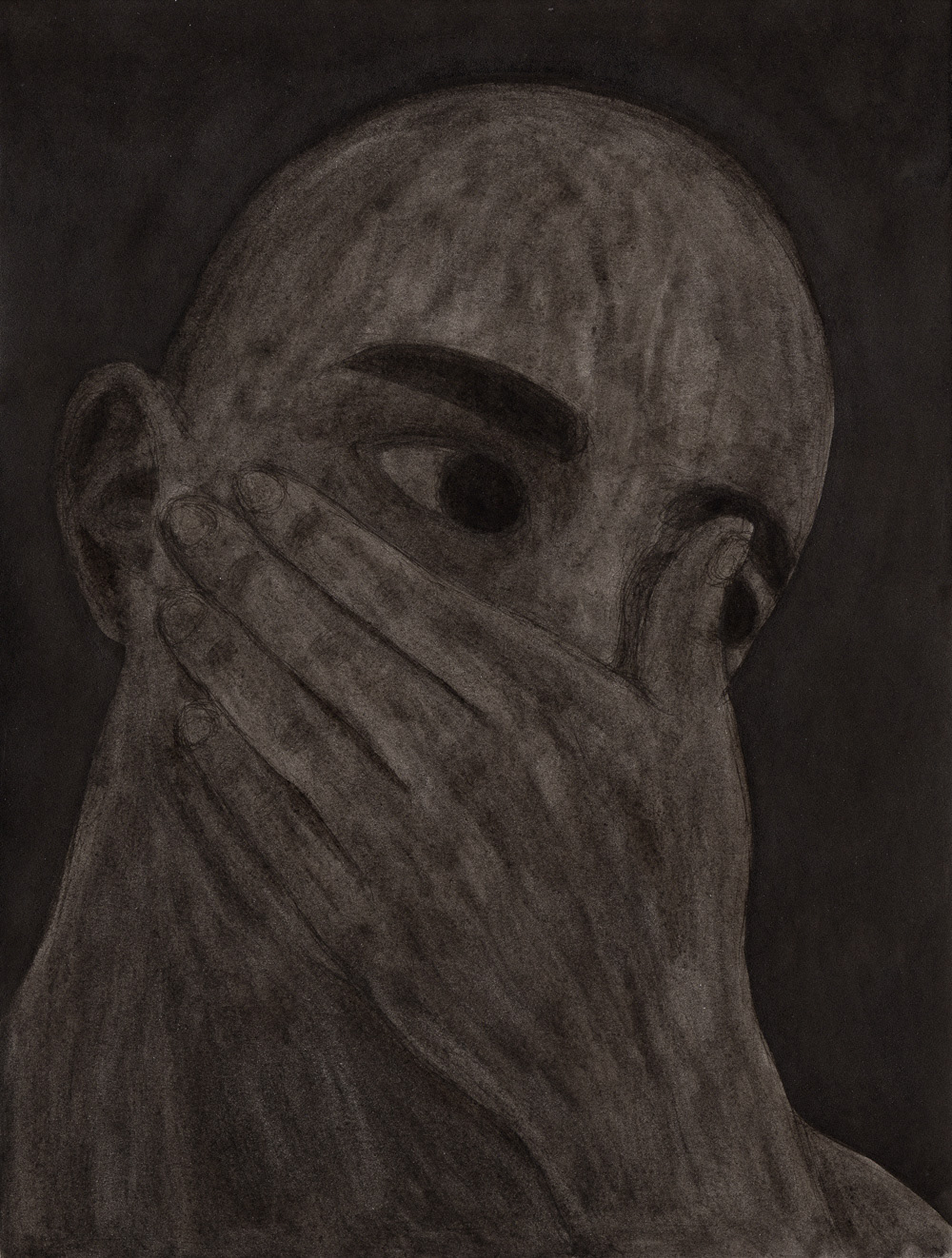 "Nightmare Fantasy", 2020, ink on paper, 9x12 inches