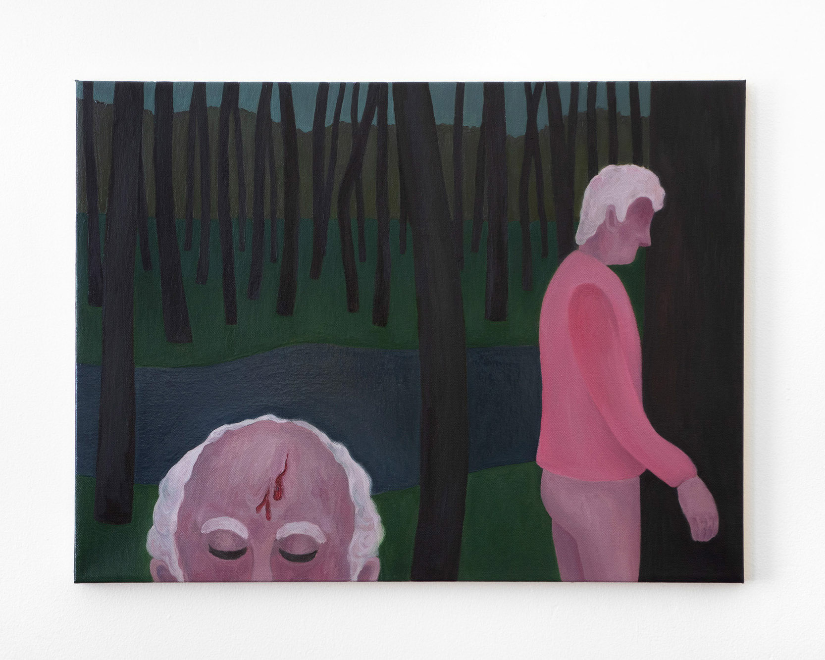 "Alternate Company", 2021, oil on canvas, 18x24 inches