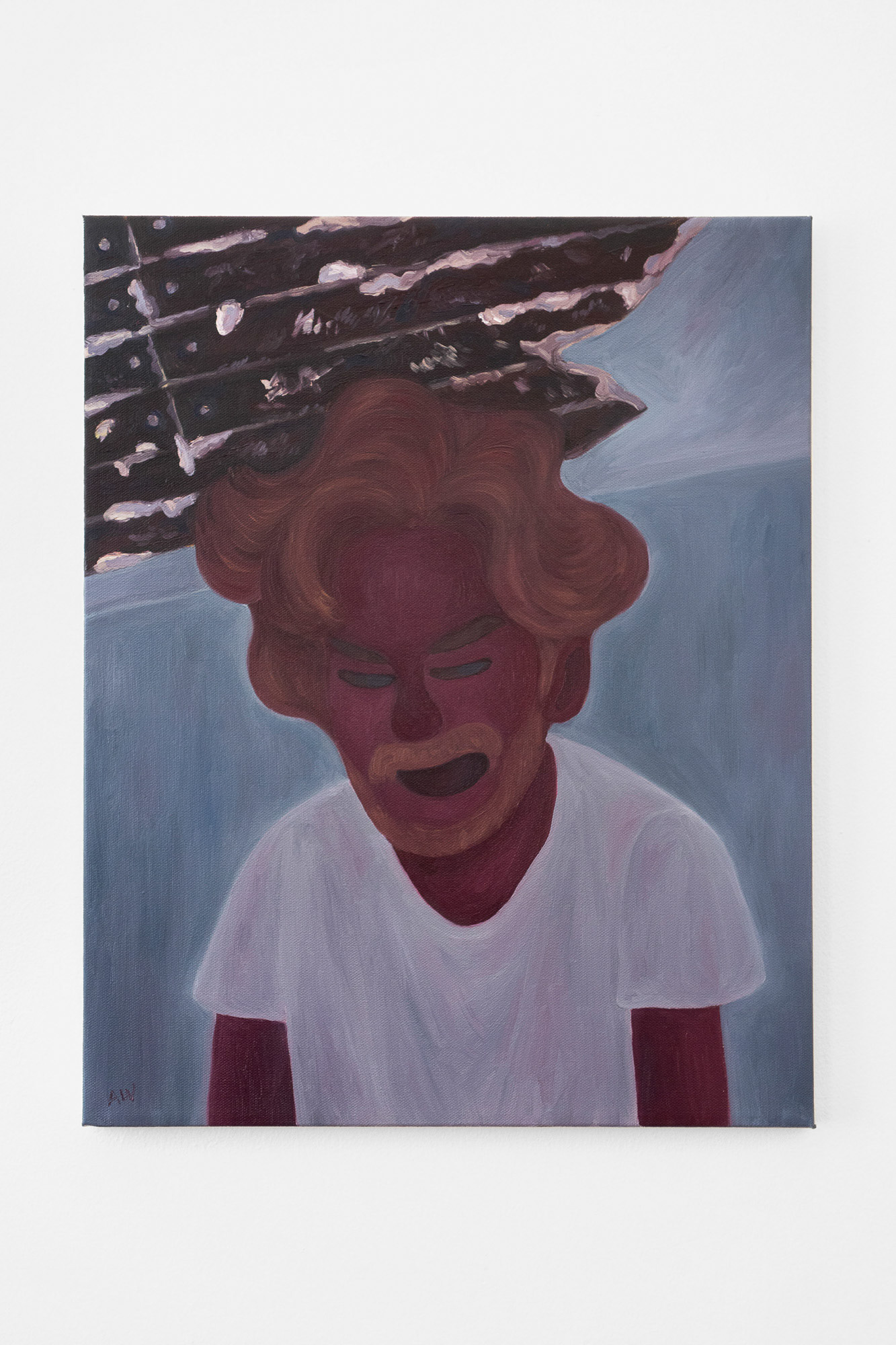 "The Man with Good Intentions", 2020, oil on canvas, 16x20 inches