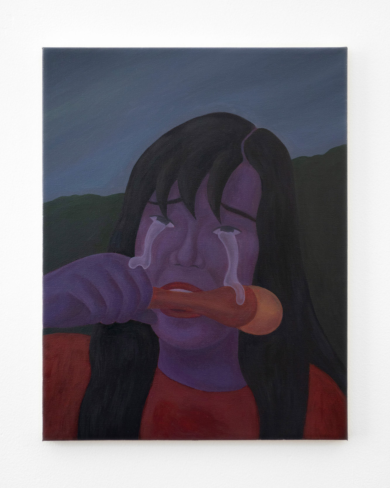 "Hungry Depression", 2021, oil on canvas, 18x14 inches