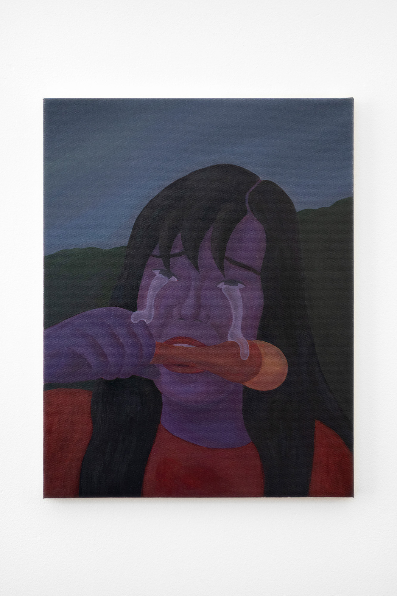 "Hungry Depression", 2021, oil on canvas, 14x18 inches