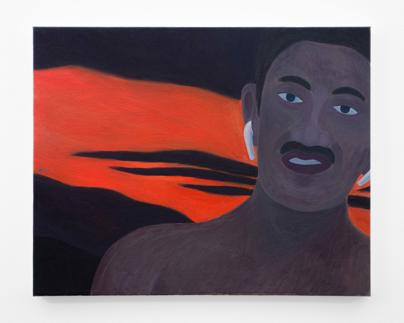 "The Man Who Listens", 2019, oil on canvas, 16x20 inches