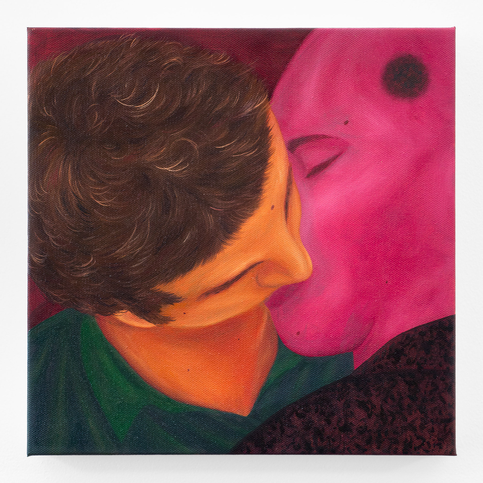 "I Know How It Hurts" II, 2022, oil on canvas, 12x12 inches