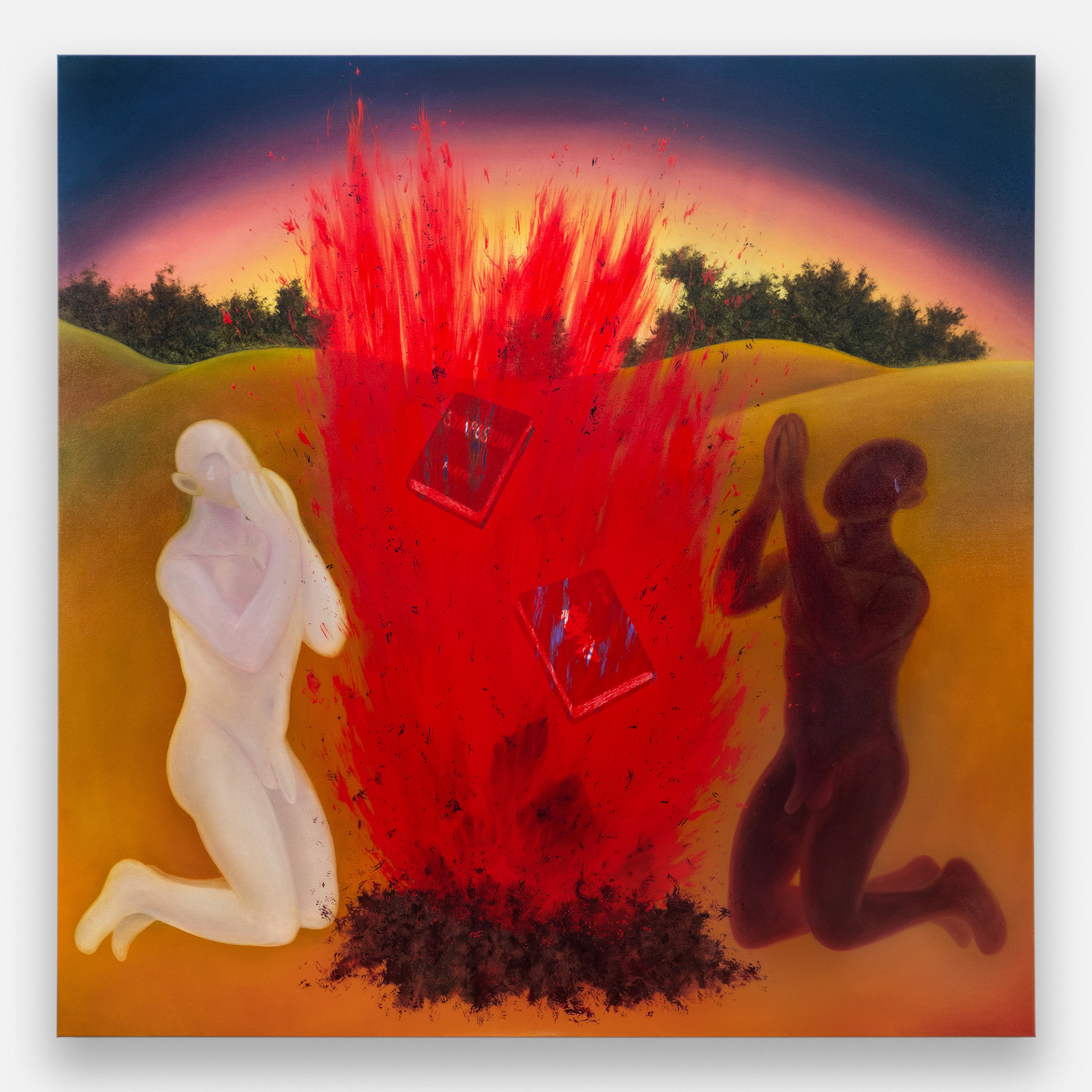 "Lost History", 2023, oil on canvas, 48x48 inches