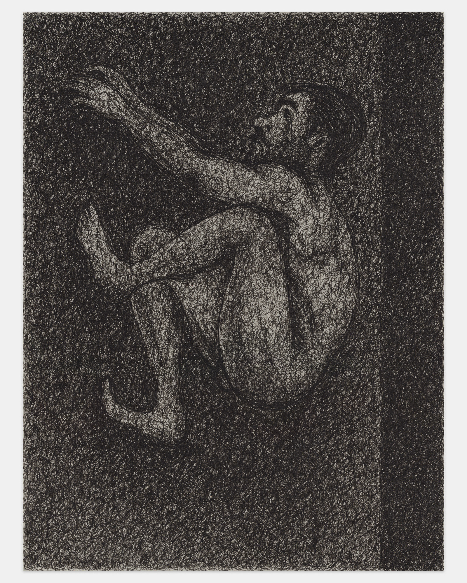 "I Got Some Time", 2024, ink on paper, 12x9 inches