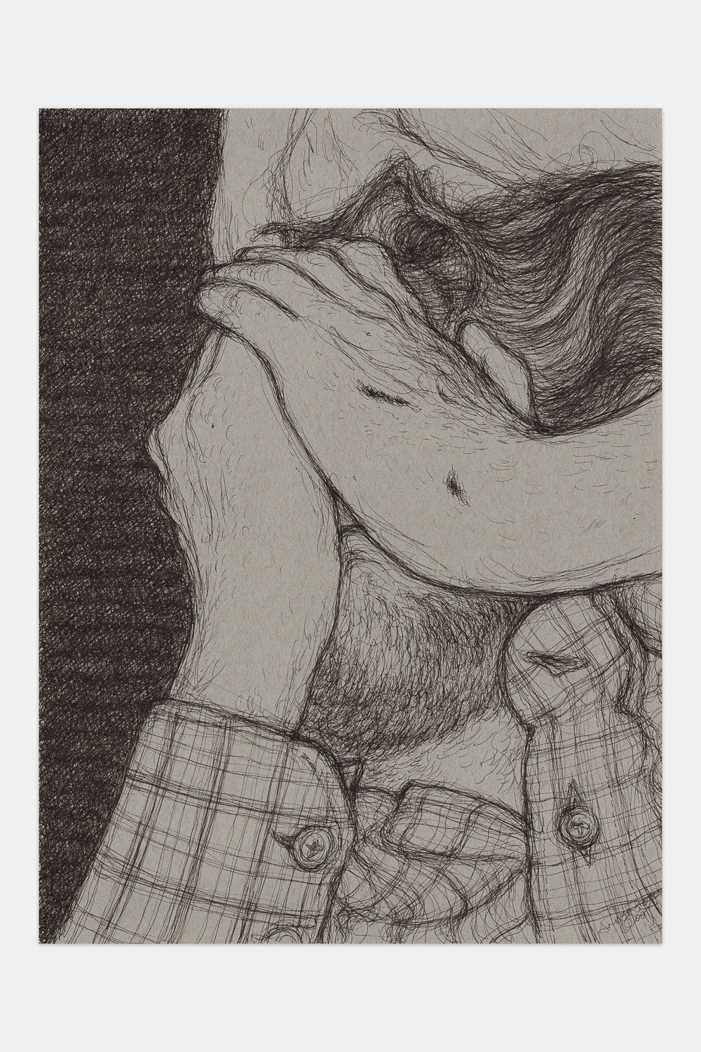 "Sorry for My Emotions", 2021, ink on paper, 9x12 inches