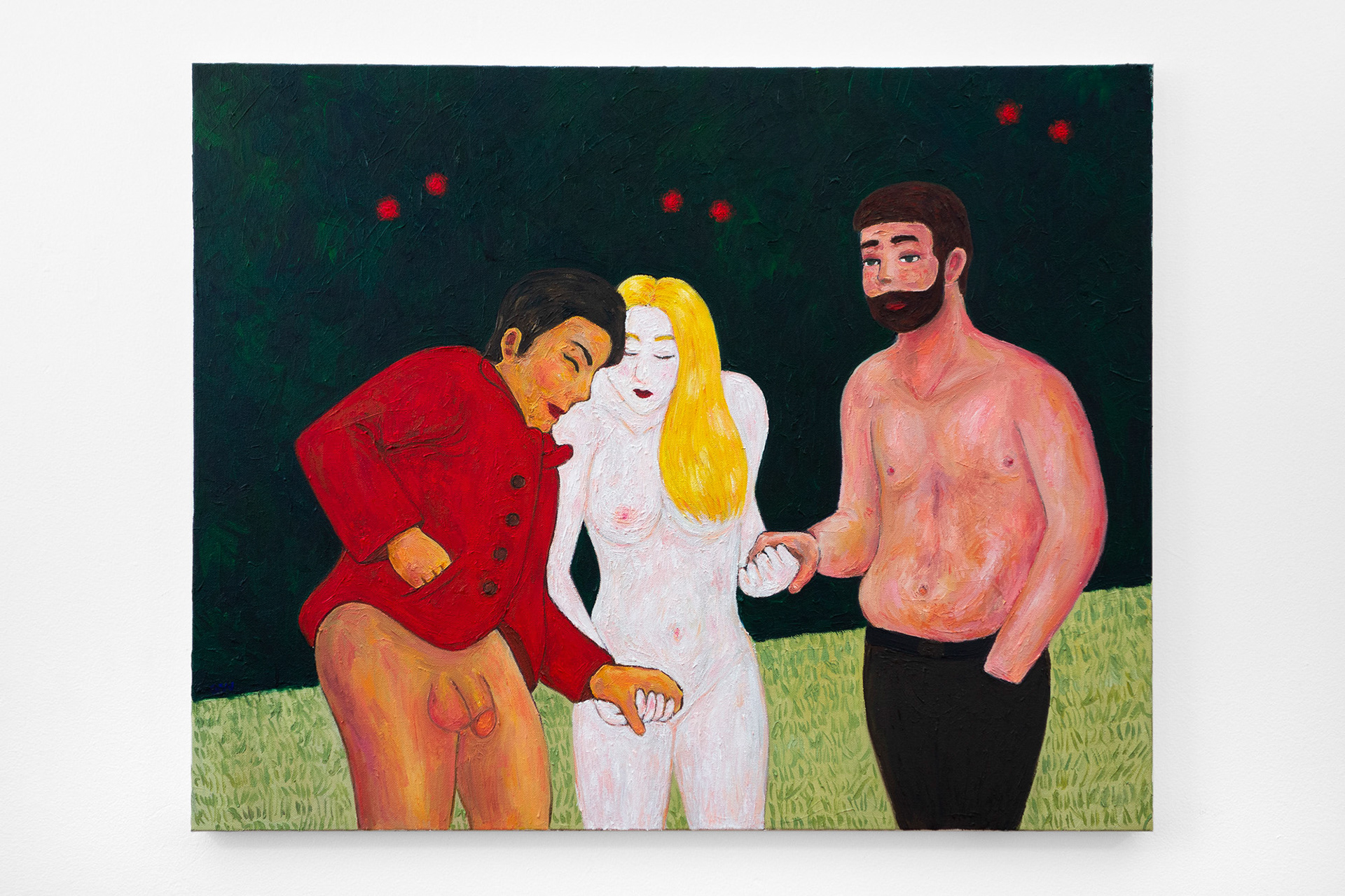 "We Do What We're Told", 2019, oil on canvas, 24x30 inches
