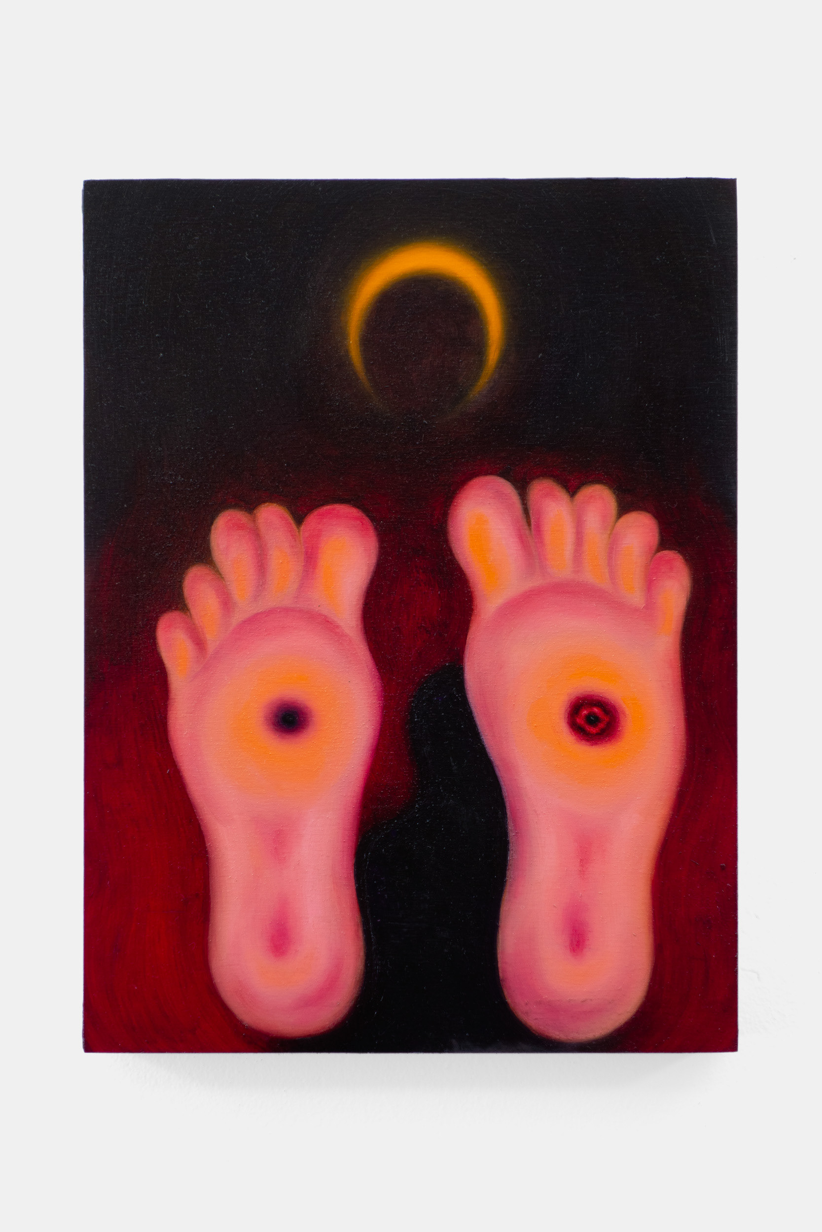 "The Slave Frees Himself", 2025, oil on wood panel, 12x9 inches