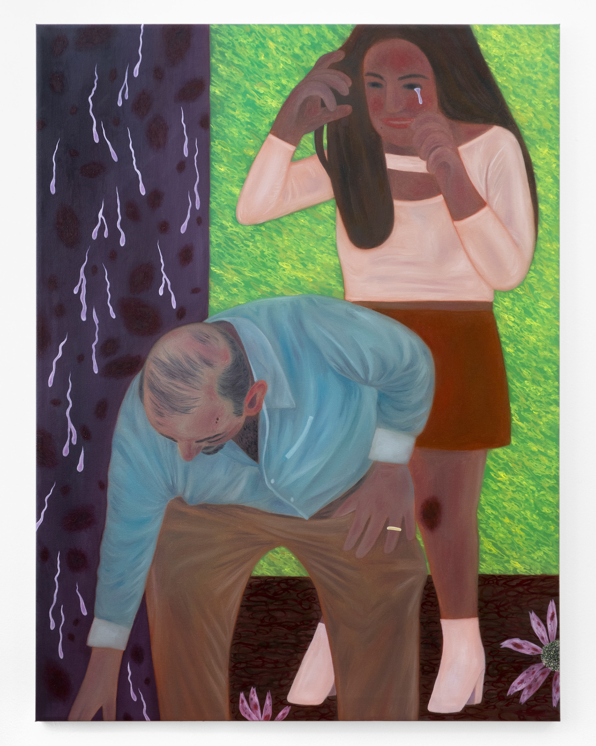 "How Can You Give My Heart Back", 2022, oil on canvas, 40x30 inches