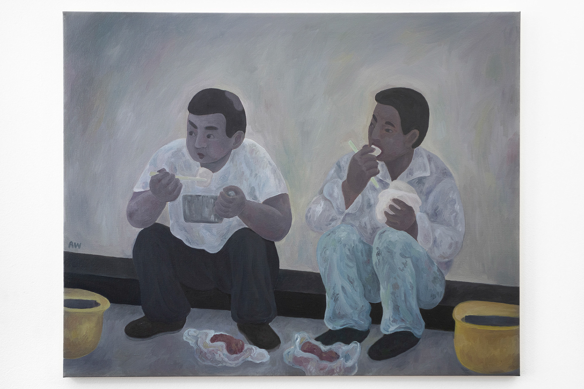 "Happy Hour", 2020, oil on canvas, 24x30 inches
