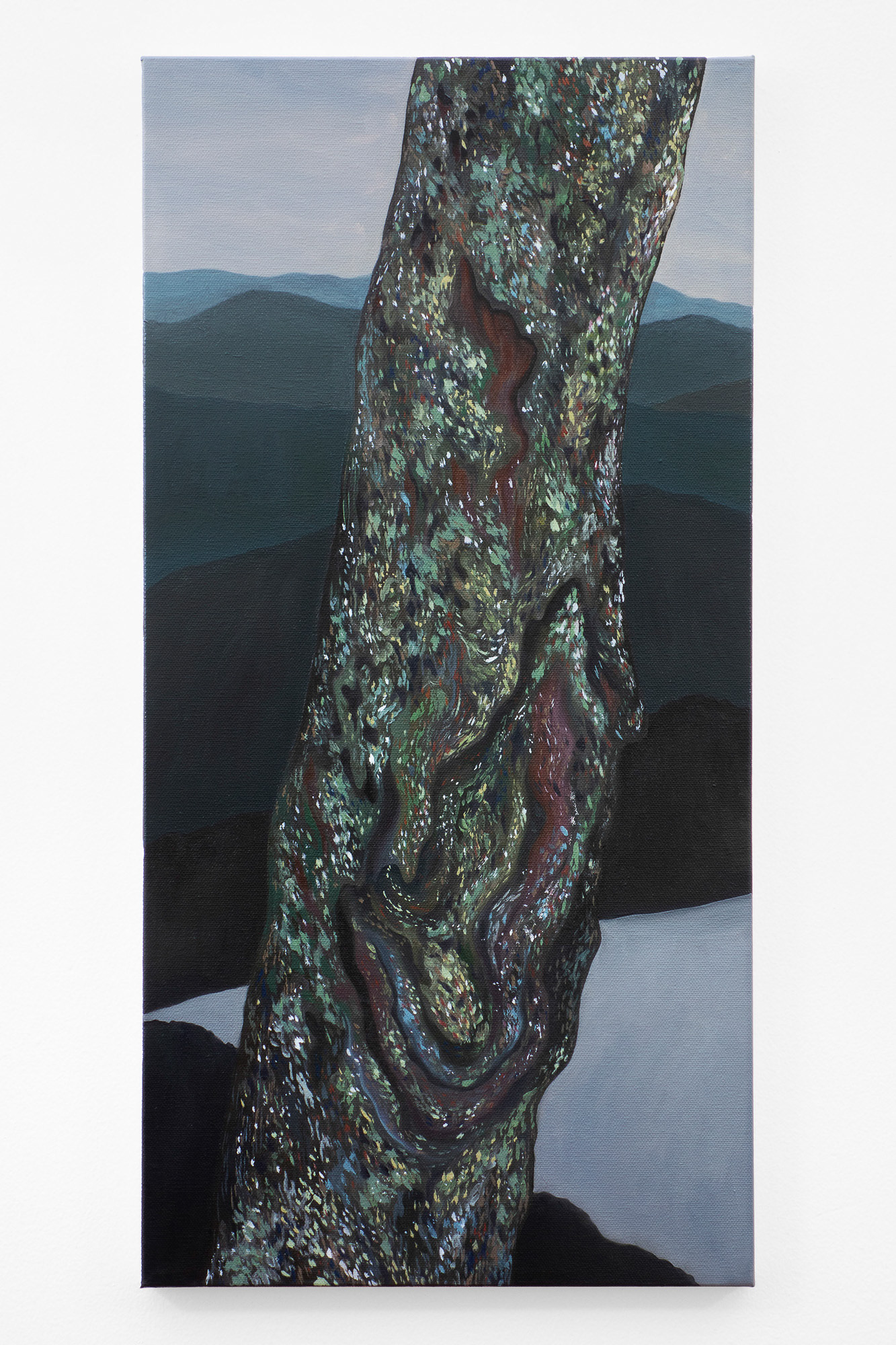 "Lost Home", 2021, oil on canvas, 12x24 inches