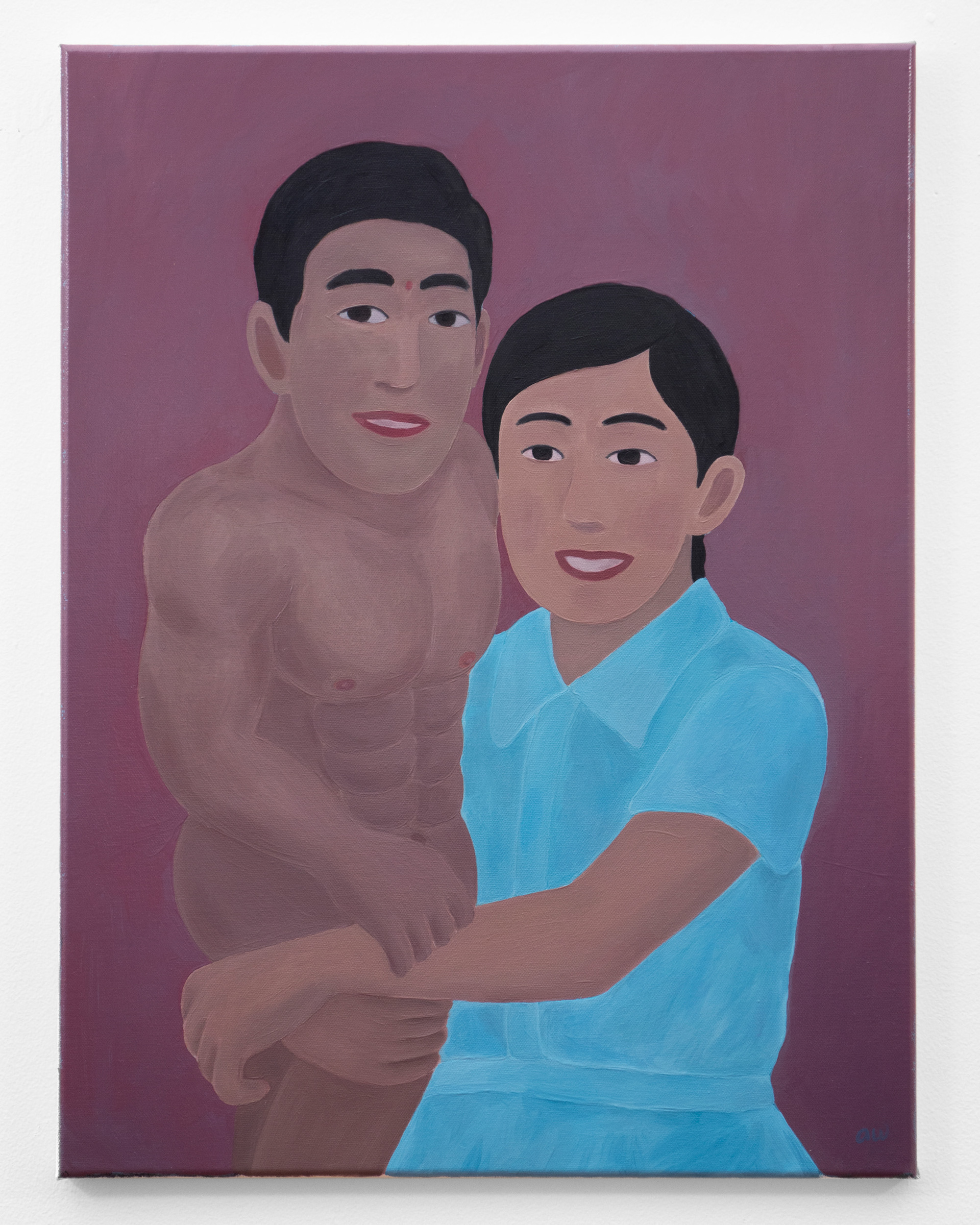 "Once a Child, Always a Child", 2020, oil on canvas, 24x18 inches