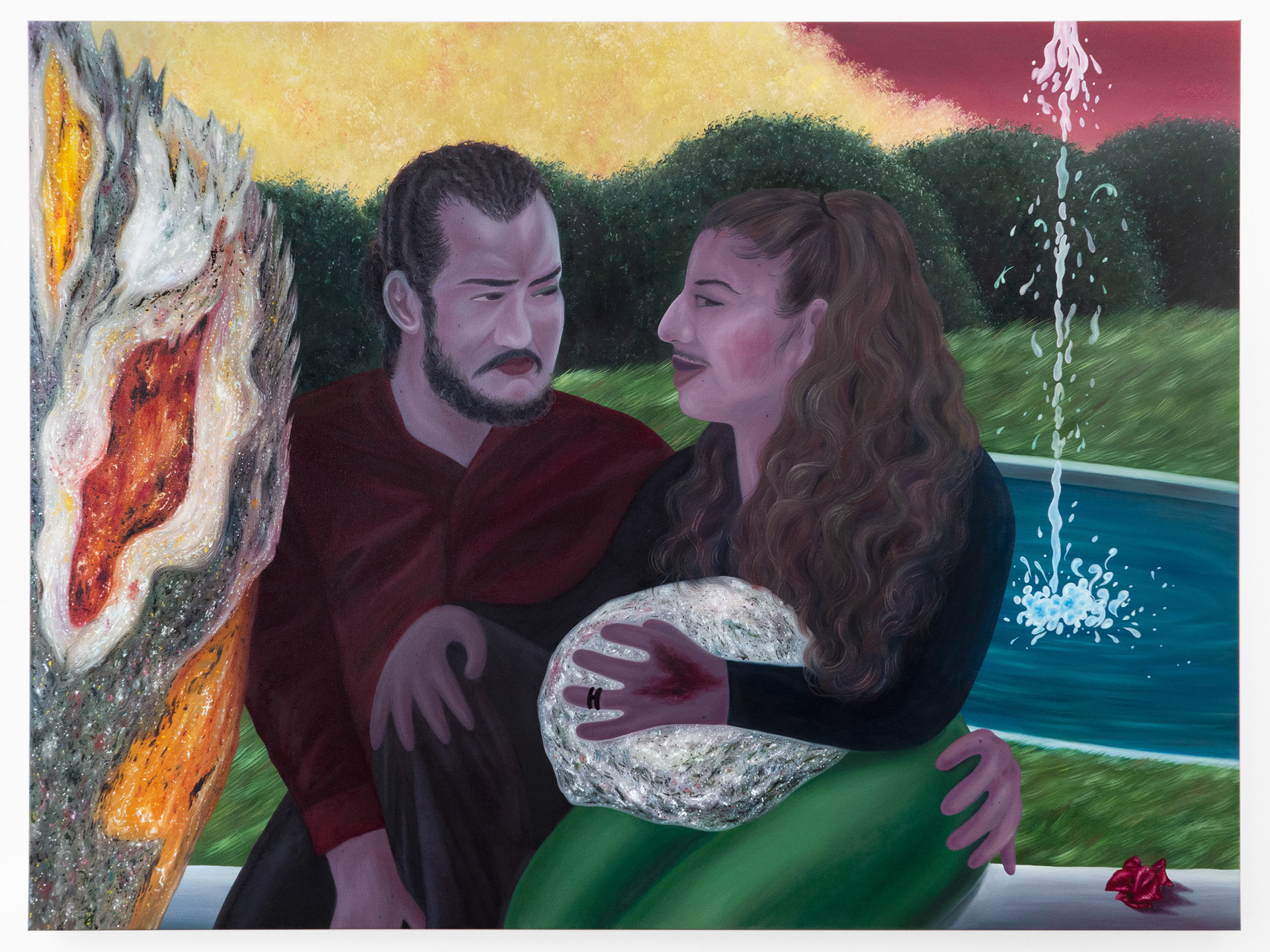 "Let Me Be the One", 2022, oil on canvas, 36x48 inches