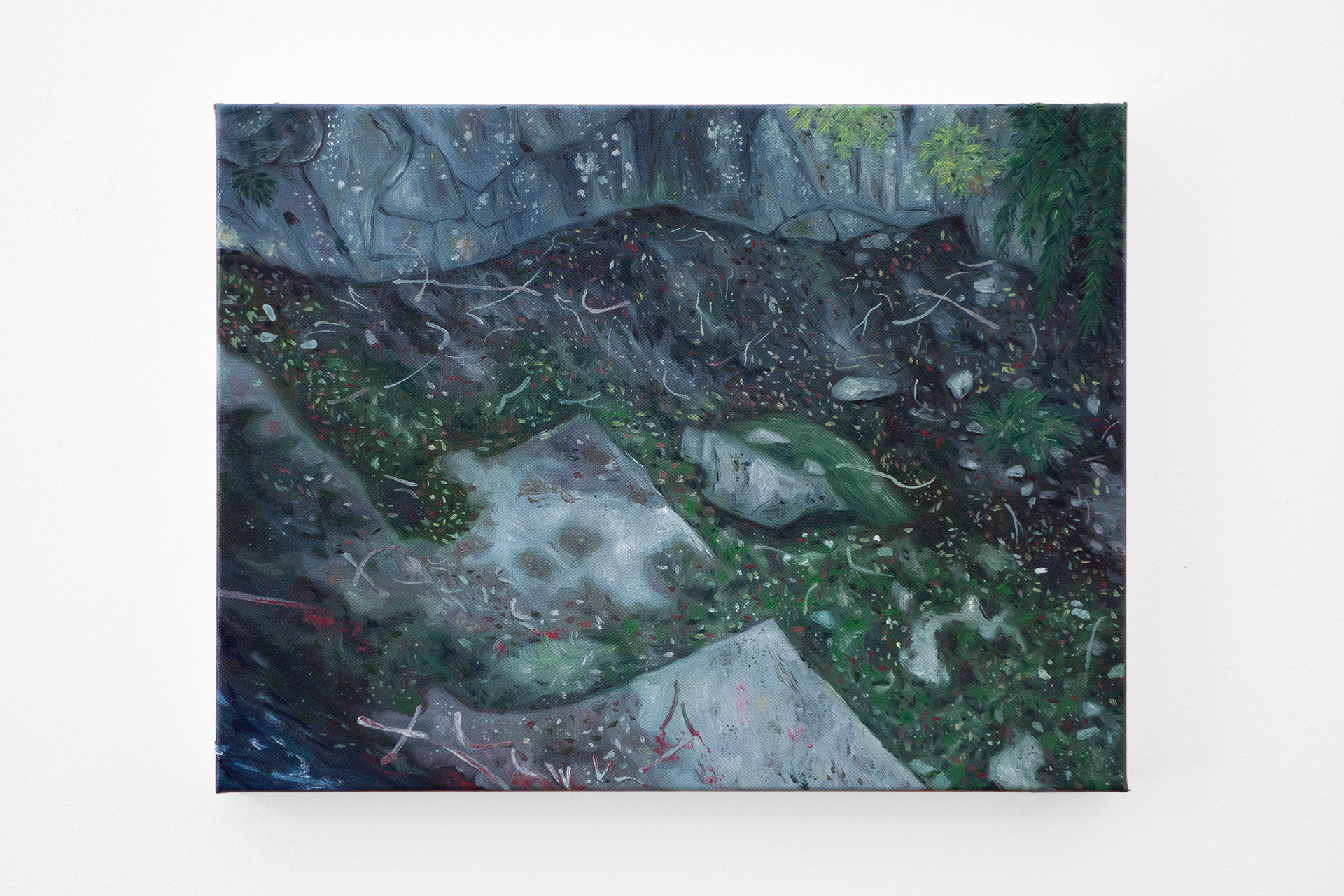 "I Don't Want to Stay", 2021, oil on canvas, 12x16 inches