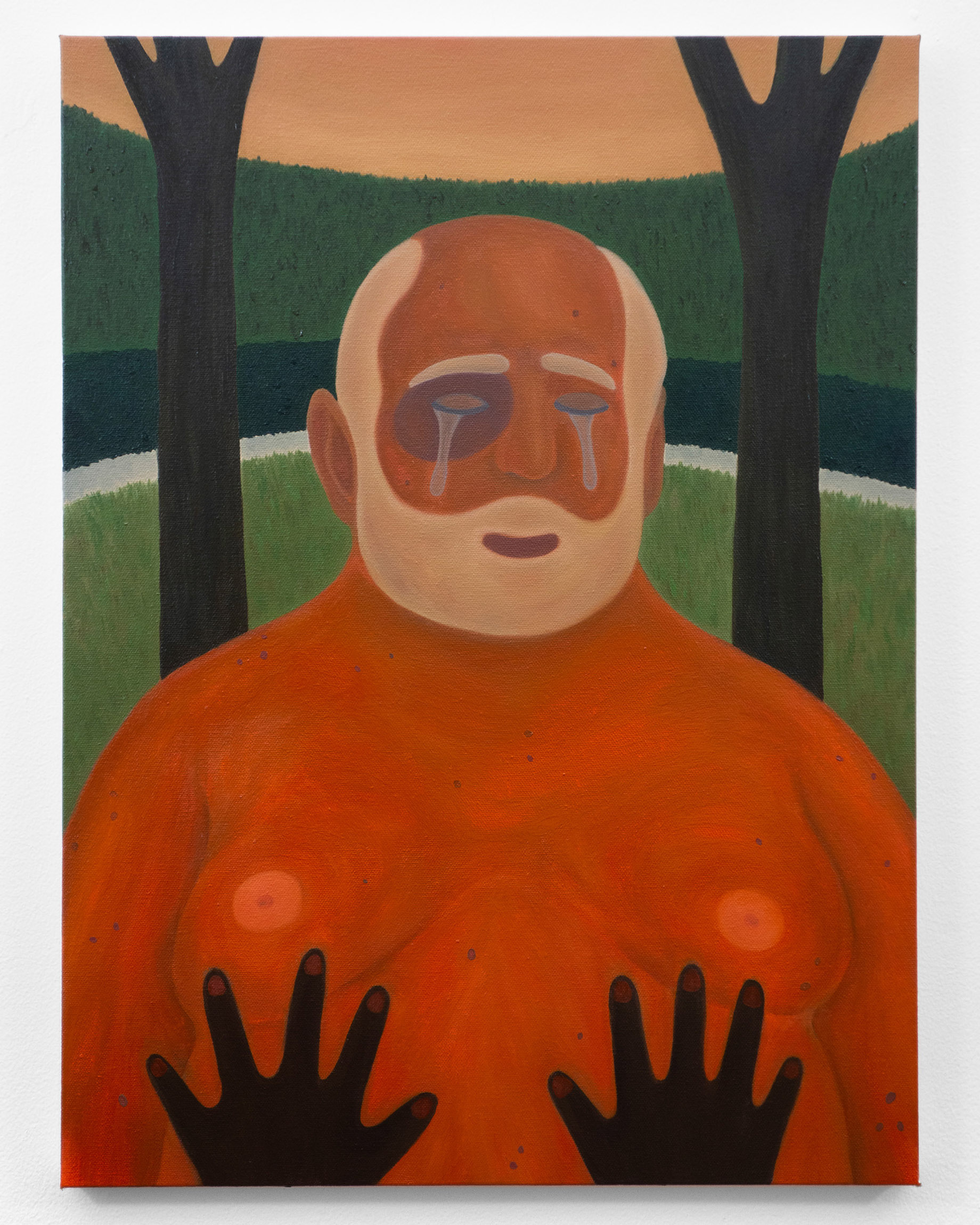 "Nobody Wants to Hurt You", 2021, oil on canvas, 24x18 inches