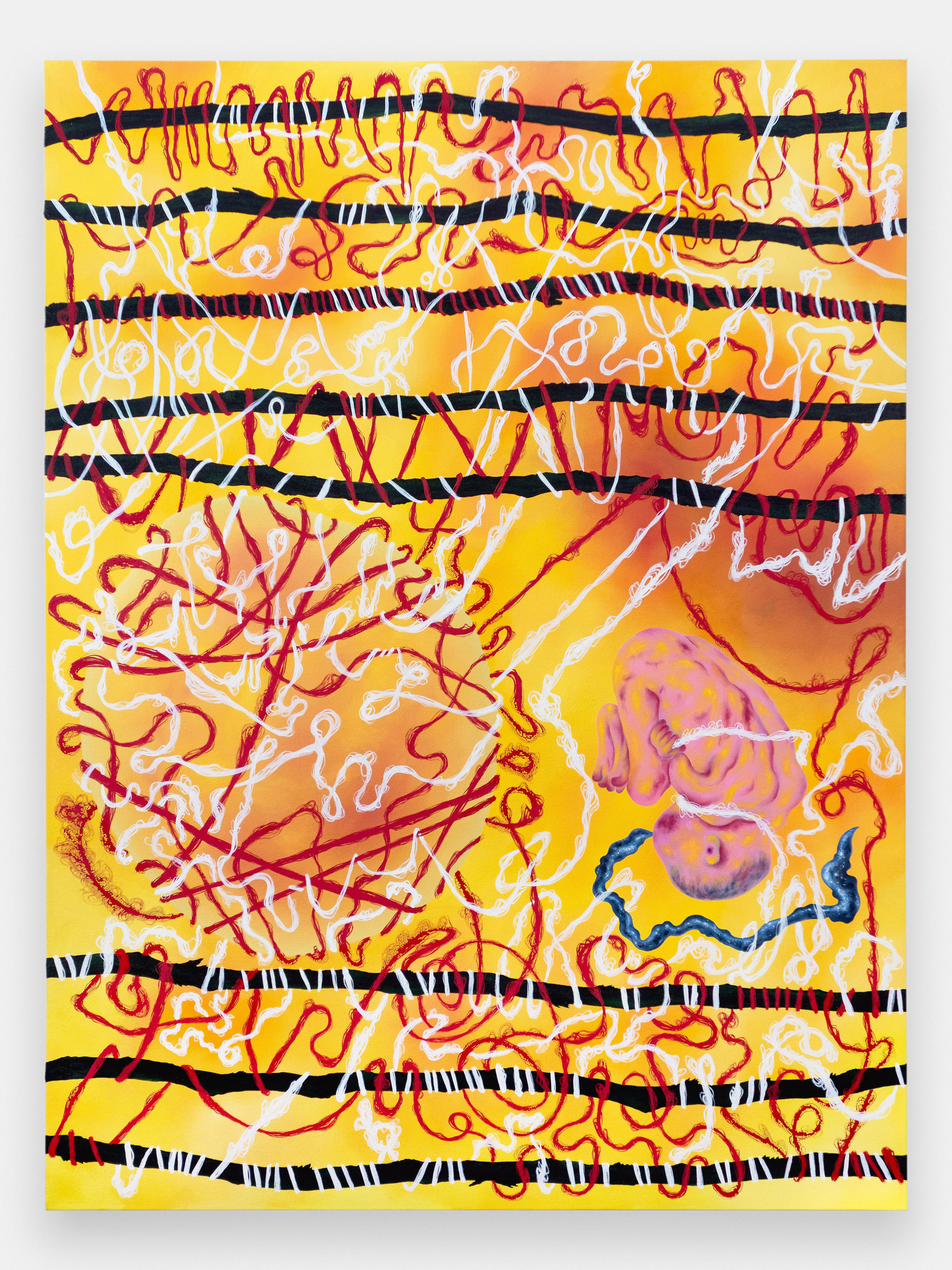 "The Trouble with Being Born", 2025-2026, oil on canvas, 48x36 inches