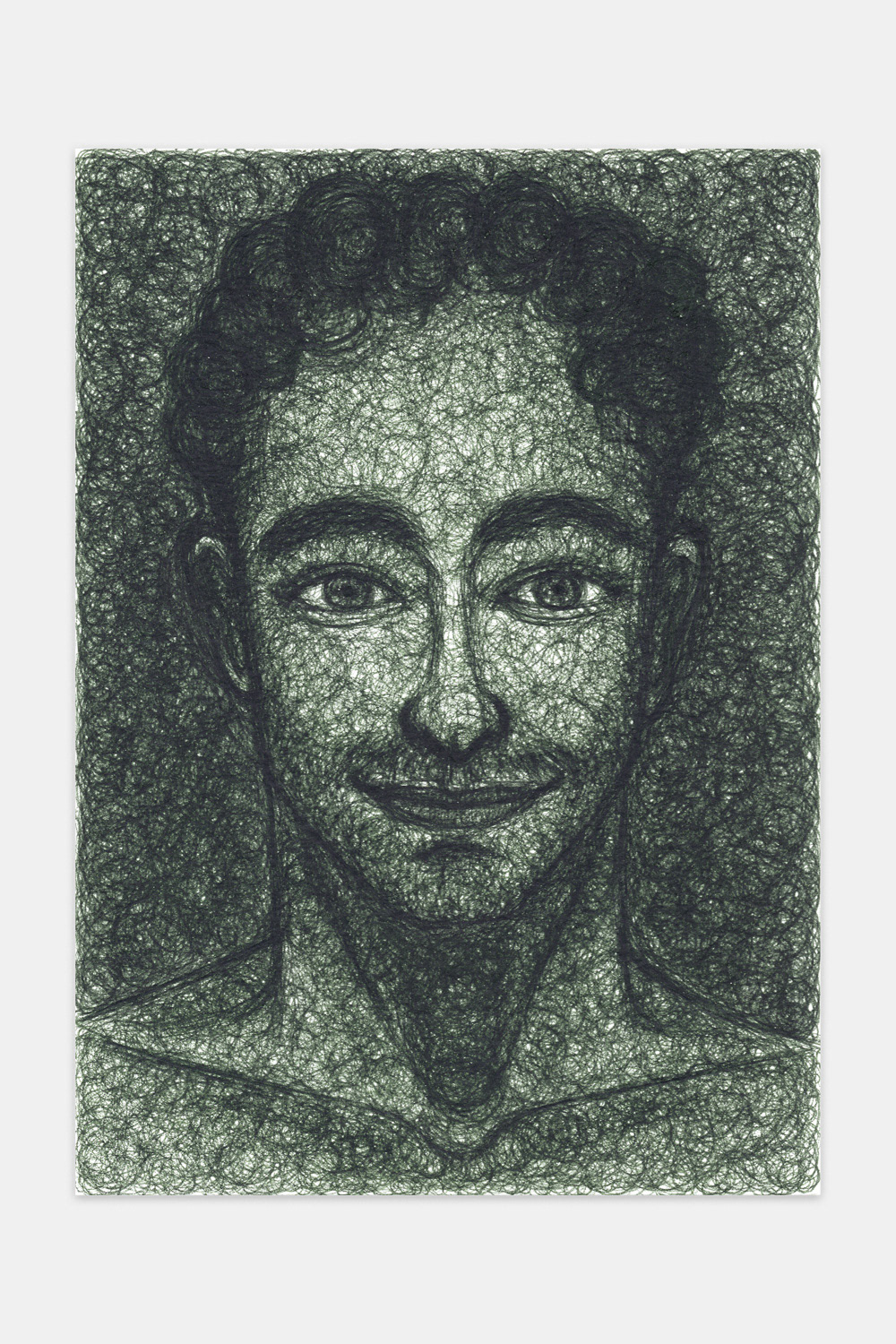 "Laurence (From Memory)", 2023, ink on paper, 5x7 inches