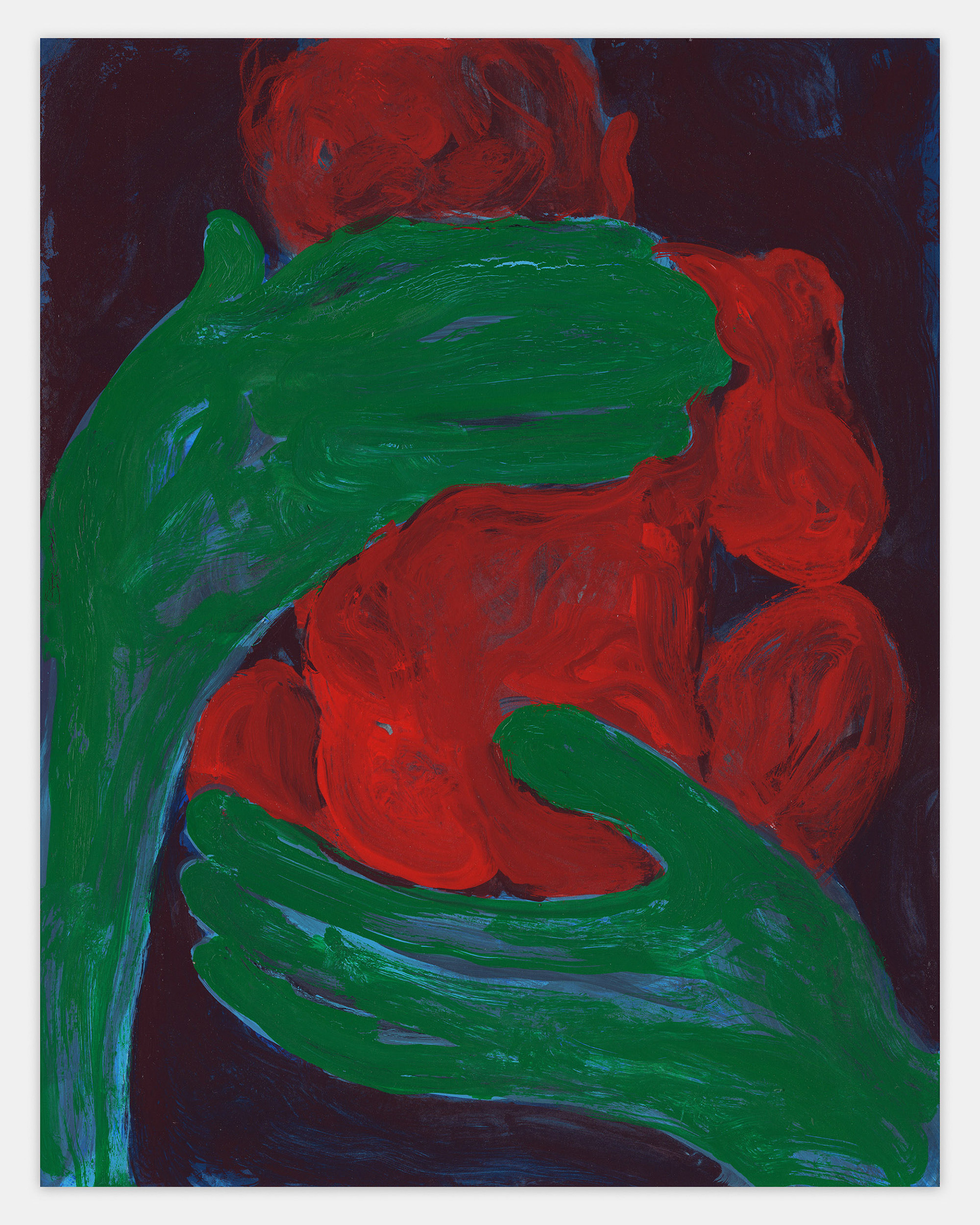"Devil Boy" II, 2023, watercolor and gouache on paper, 14x11 inches