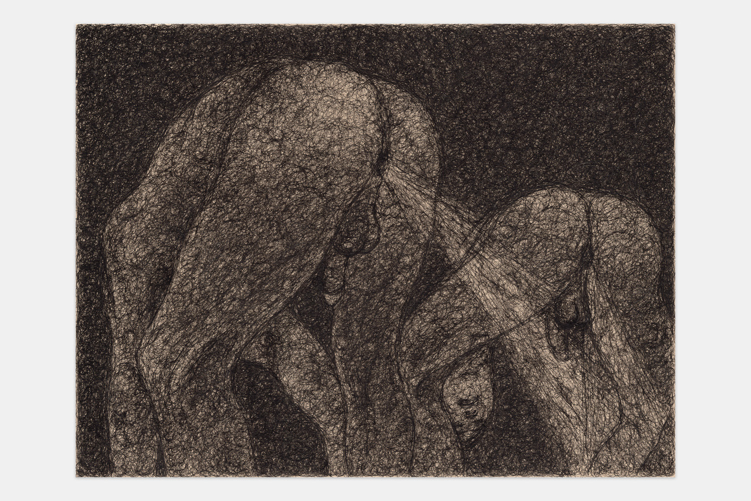 "This Mess We’re In", 2024, ink on paper, 9x12 inches