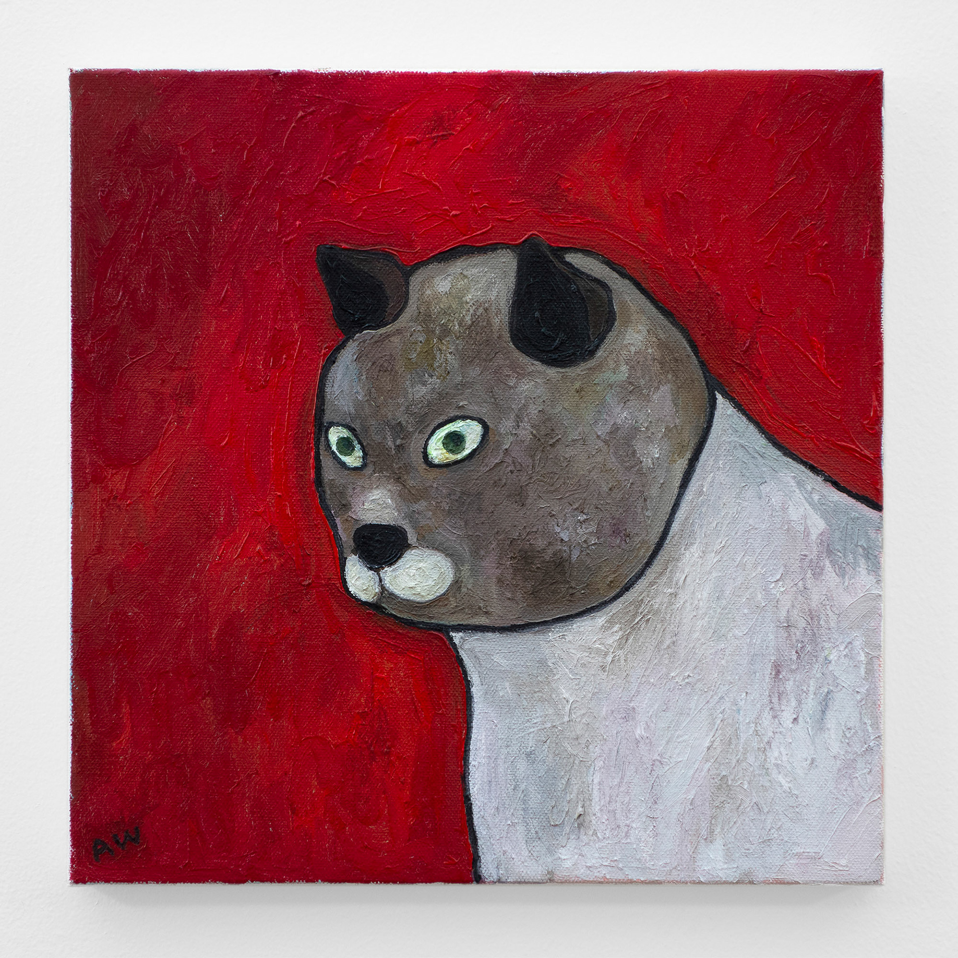"What Do You Want from Me", 2018, oil on canvas, 12x12 inches