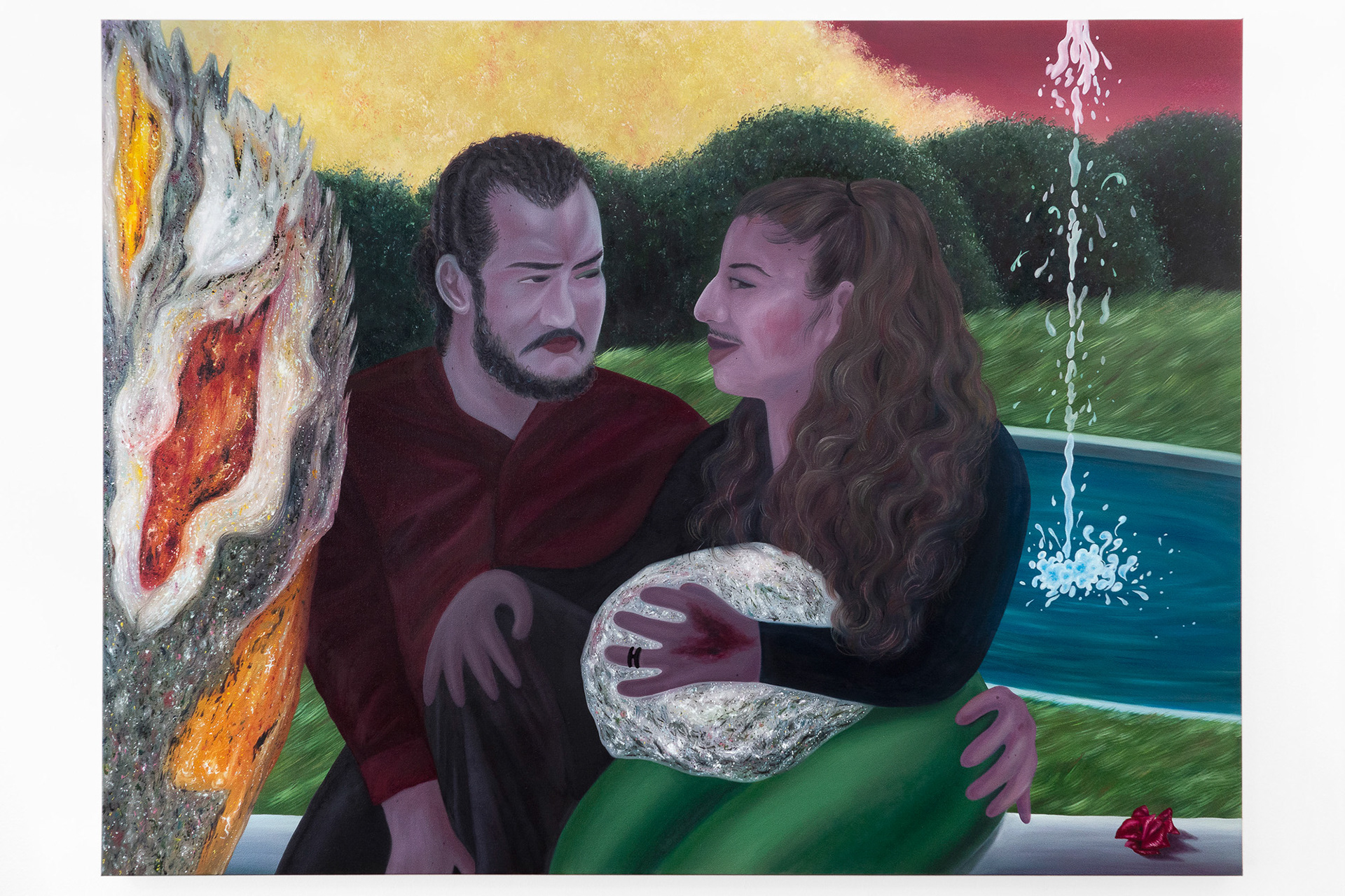 "Let Me Be the One", 2022, oil on canvas, 36x48 inches