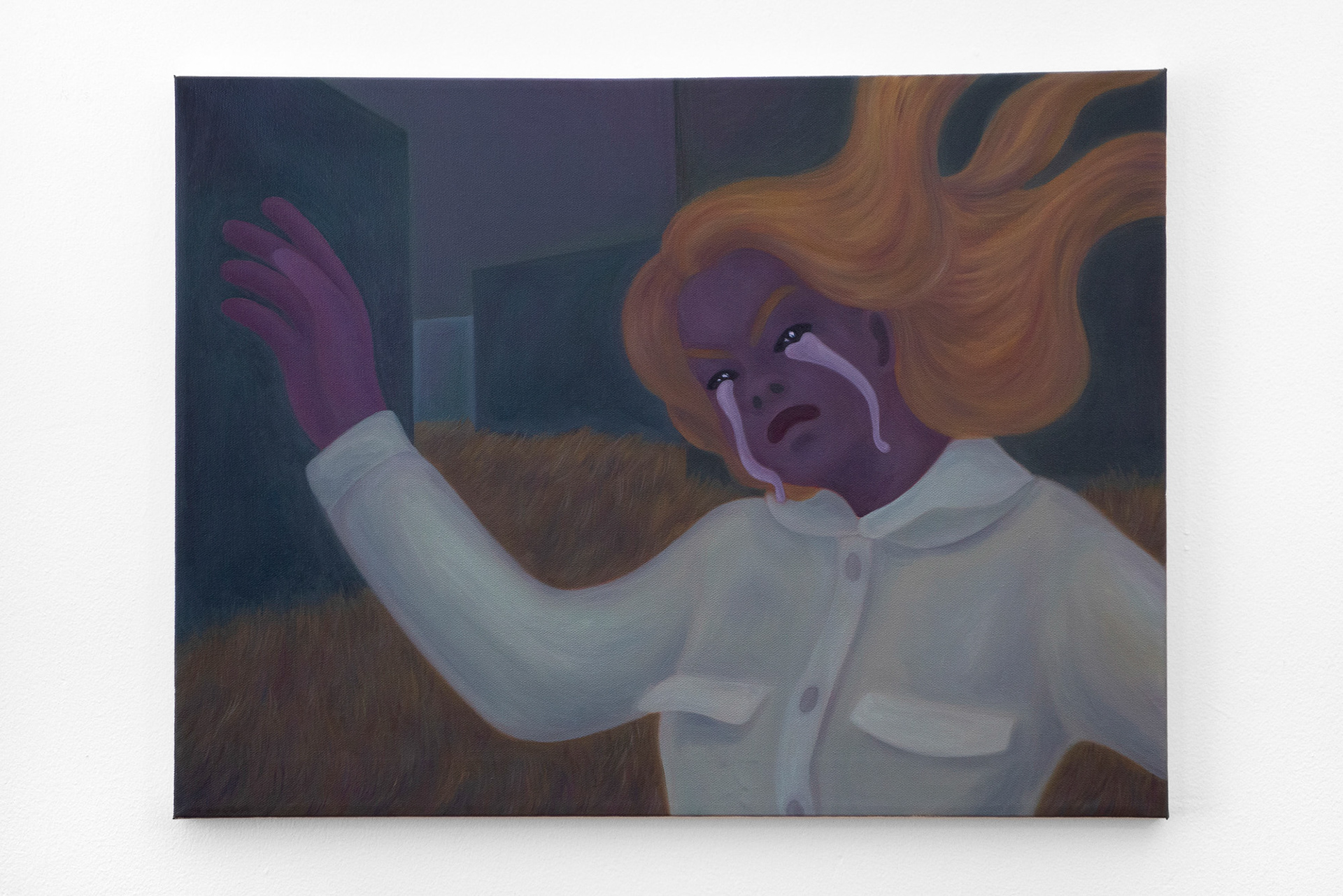 "Why Do You Hurt Me", 2021, oil on canvas, 18x24 inches