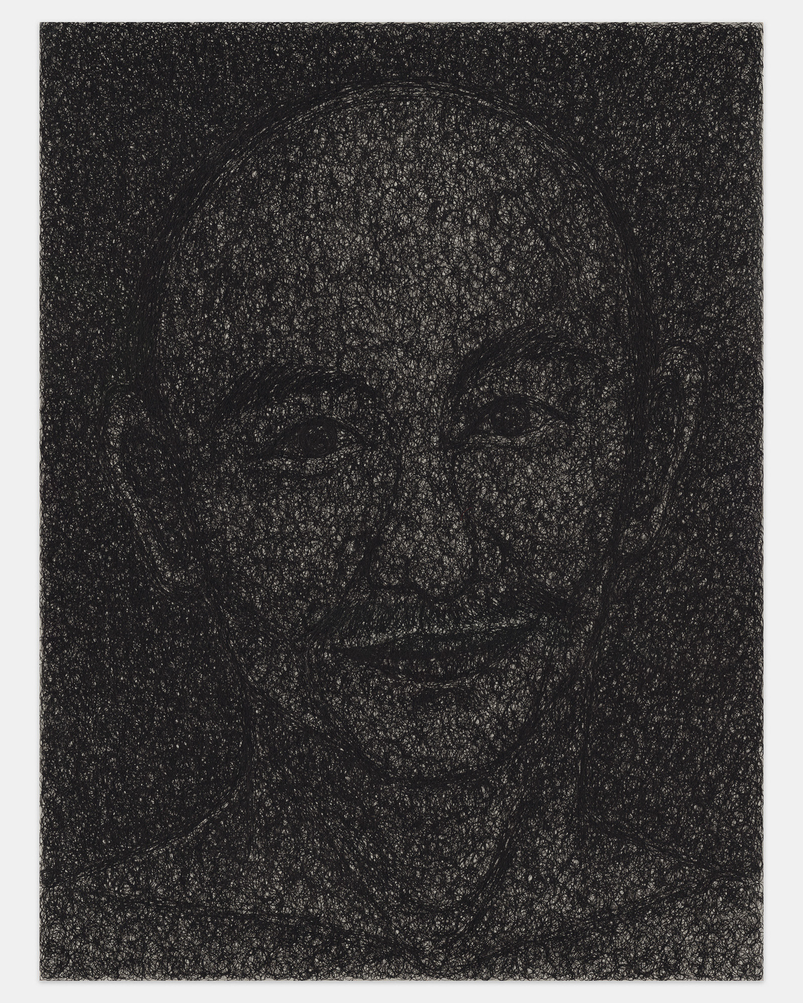 "Dad (From Memory)", 2024, ink on paper, 12x9 inches