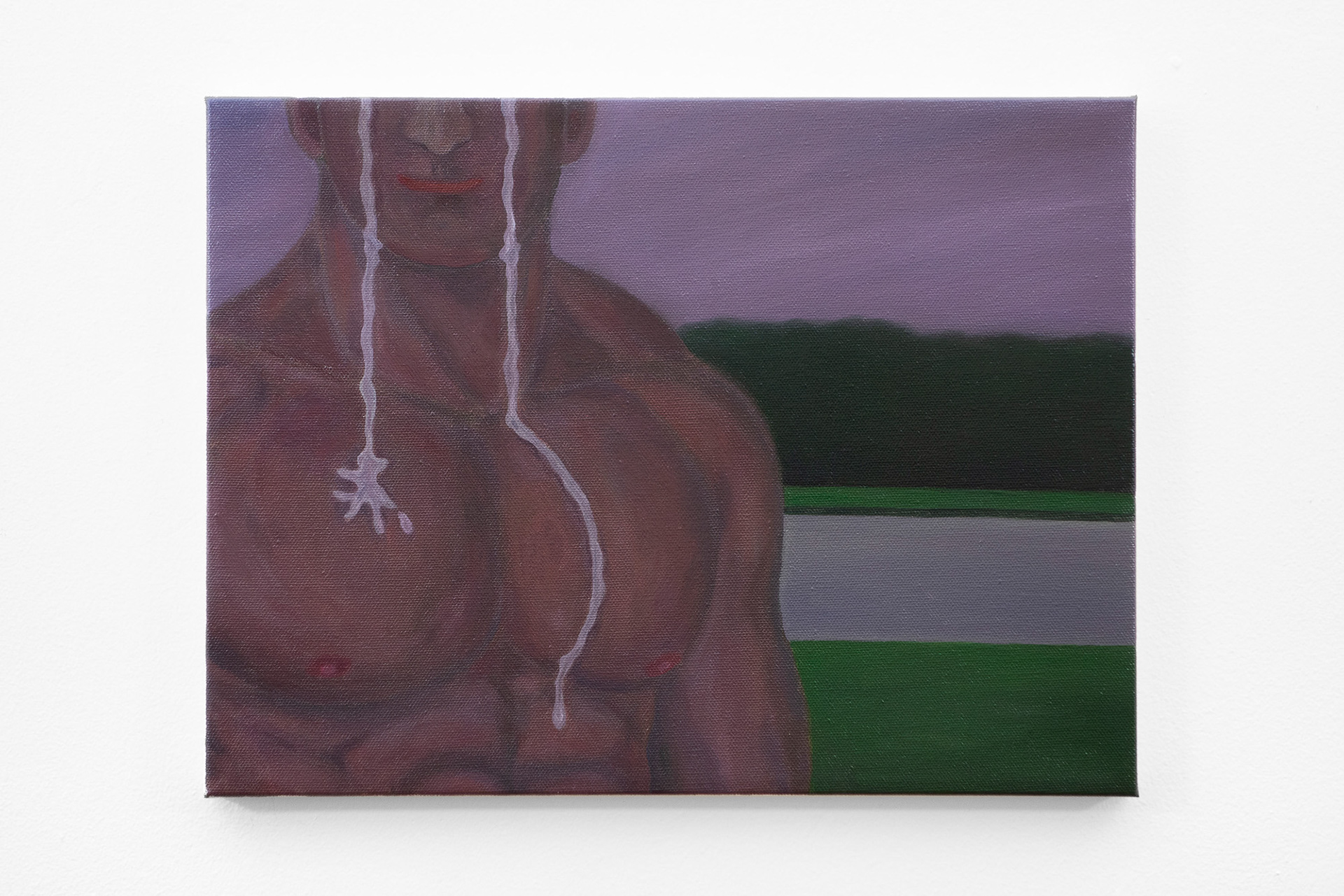 "You Think You're a Man", 2021, oil on canvas, 12x16 inches