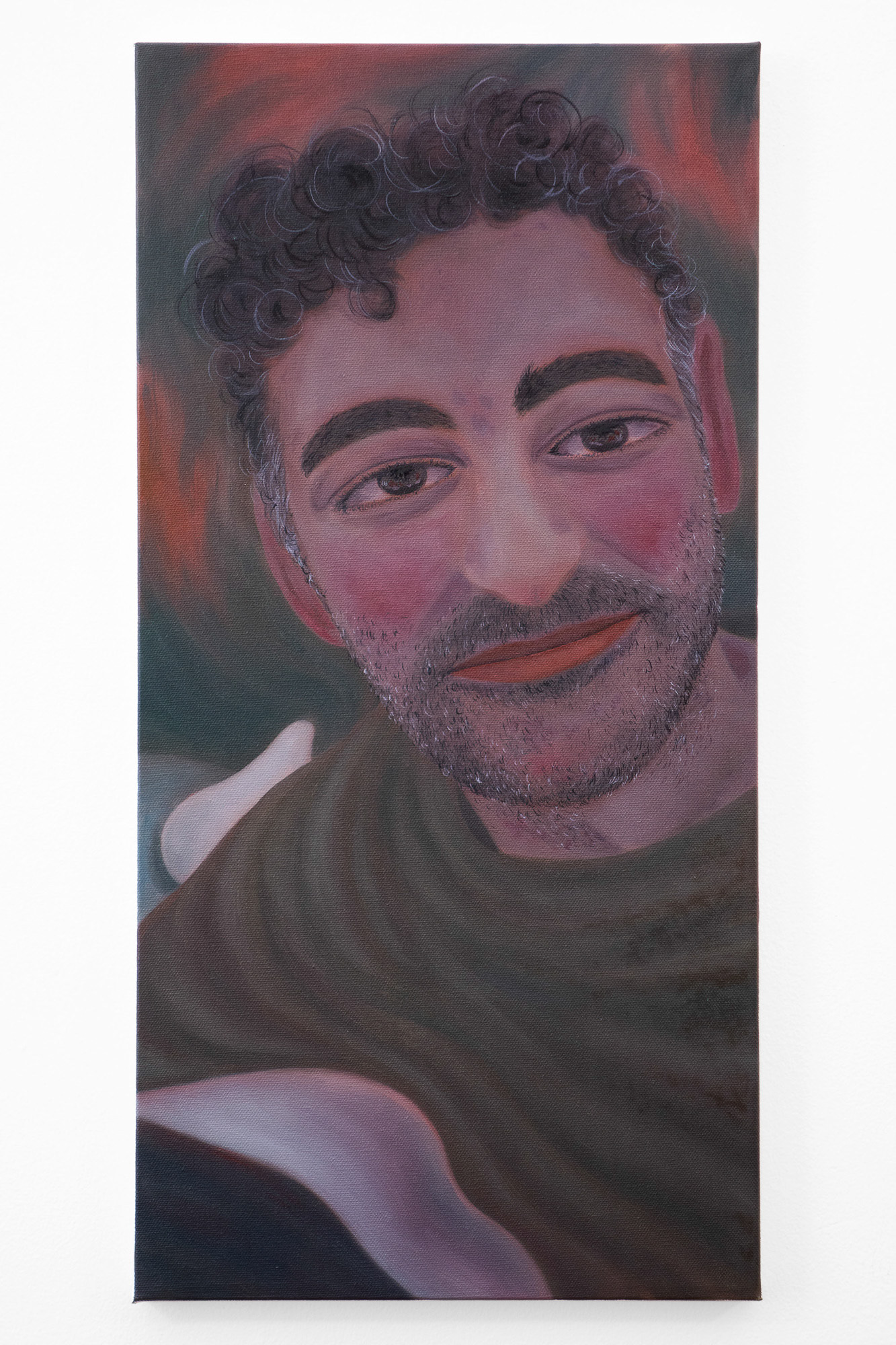 "You Leave Me Alone", 2021, oil on canvas, 12x24 inches