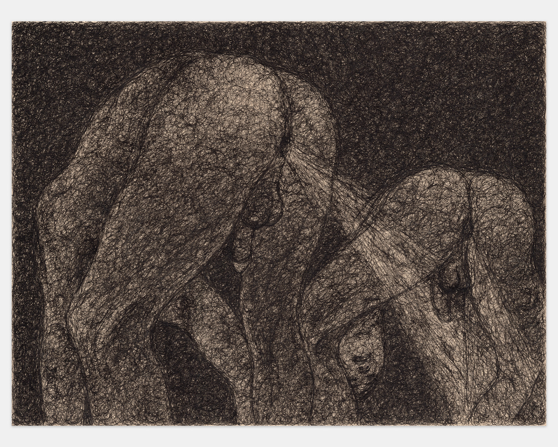 "This Mess We’re In", 2024, ink on paper, 9x12 inches