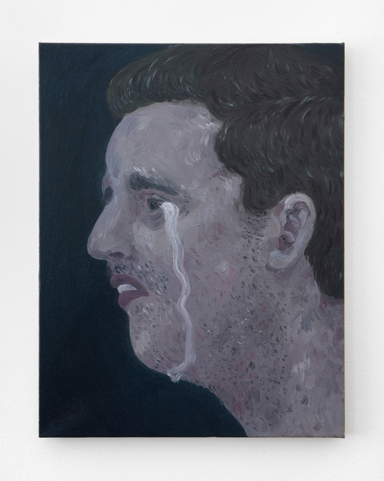 "It Hurts Like Hell", 2020, oil on linen, 18x14 inches