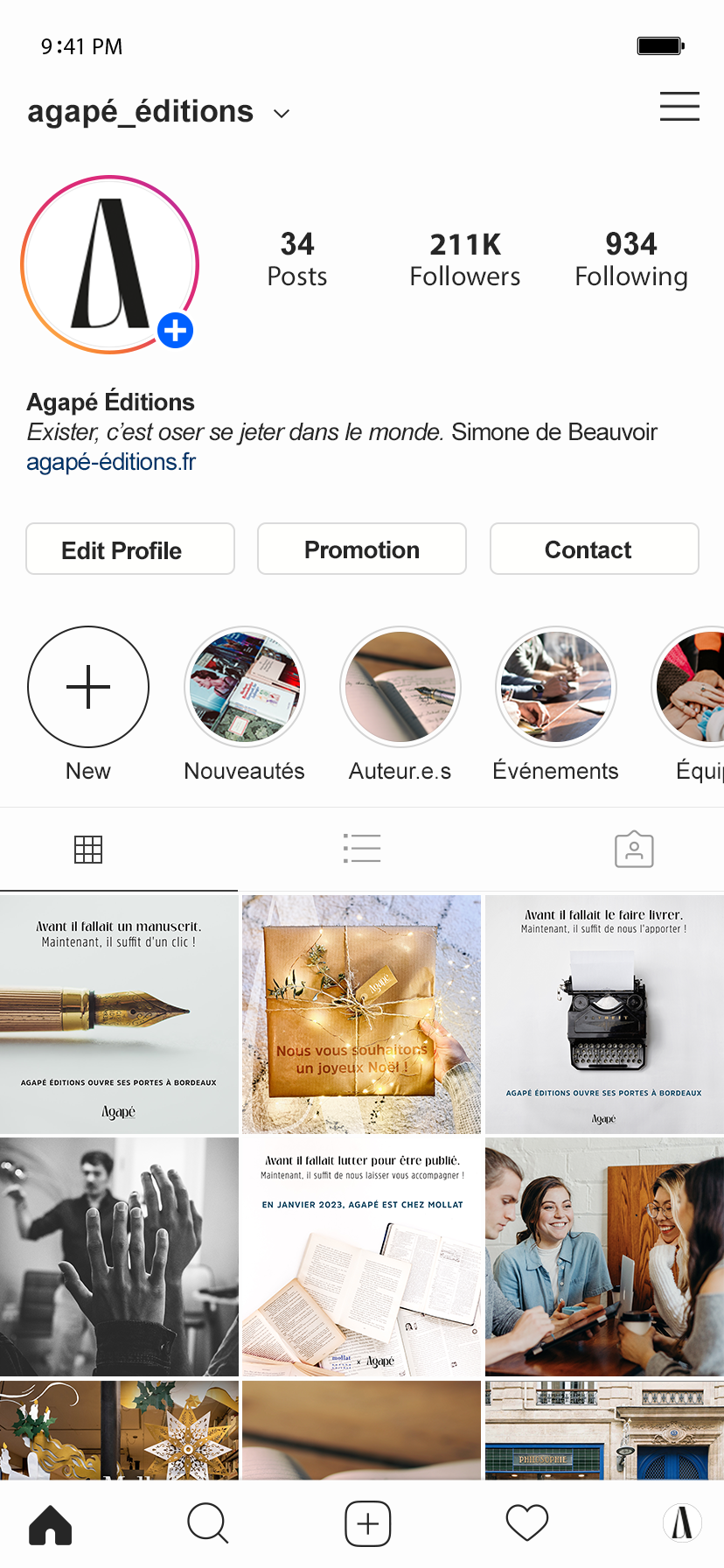Profil Instagram